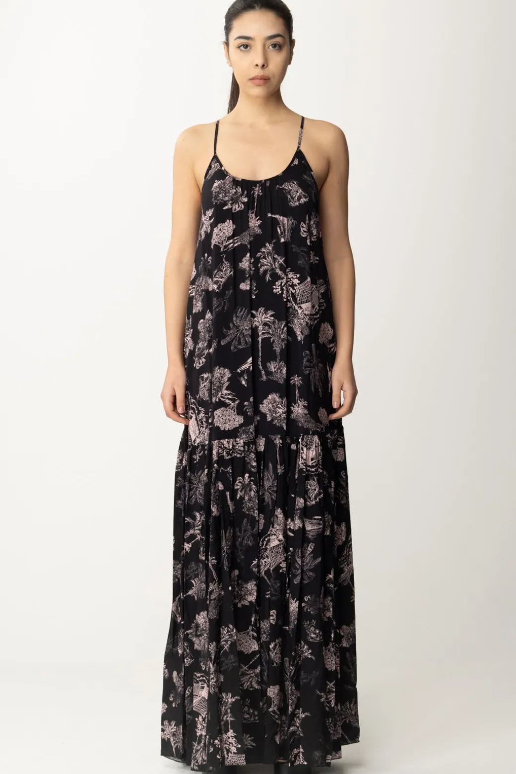 Donna Aniye By Abito Lungo Stampato Tula con Bretelle