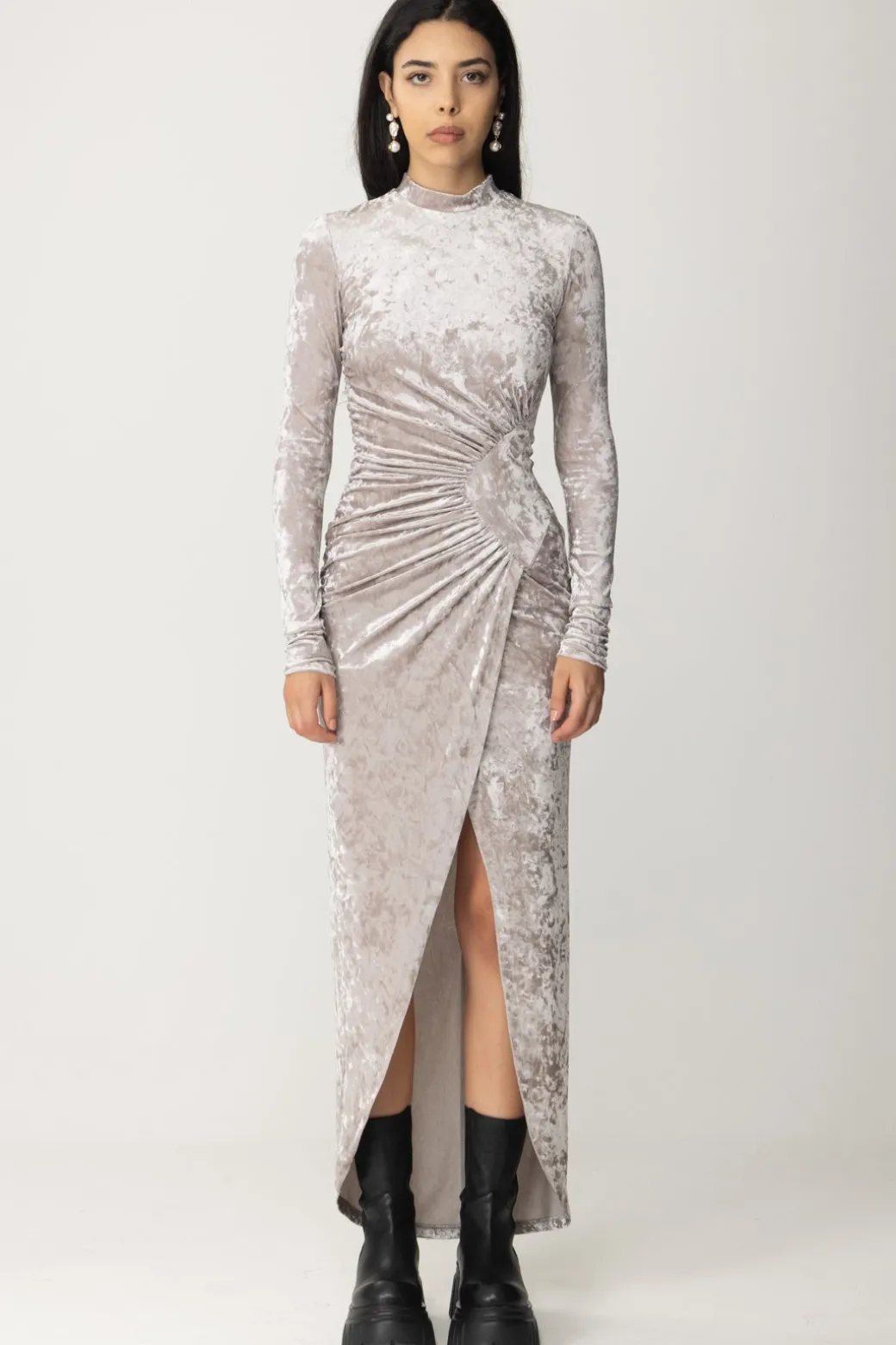 Donna Aniye By Abito Lungo Zoe In Ciniglia con Spacco