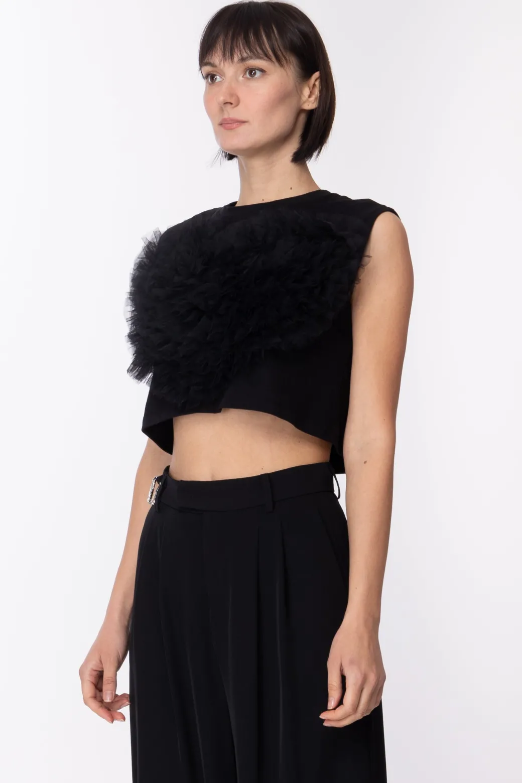 Donna Aniye By Crop Top Dolly con Tulle