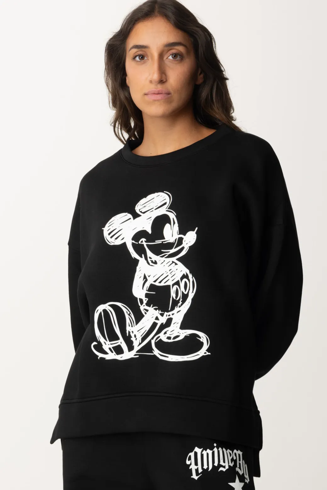Donna Aniye By Felpa In Neoprene con Stampa Mickey