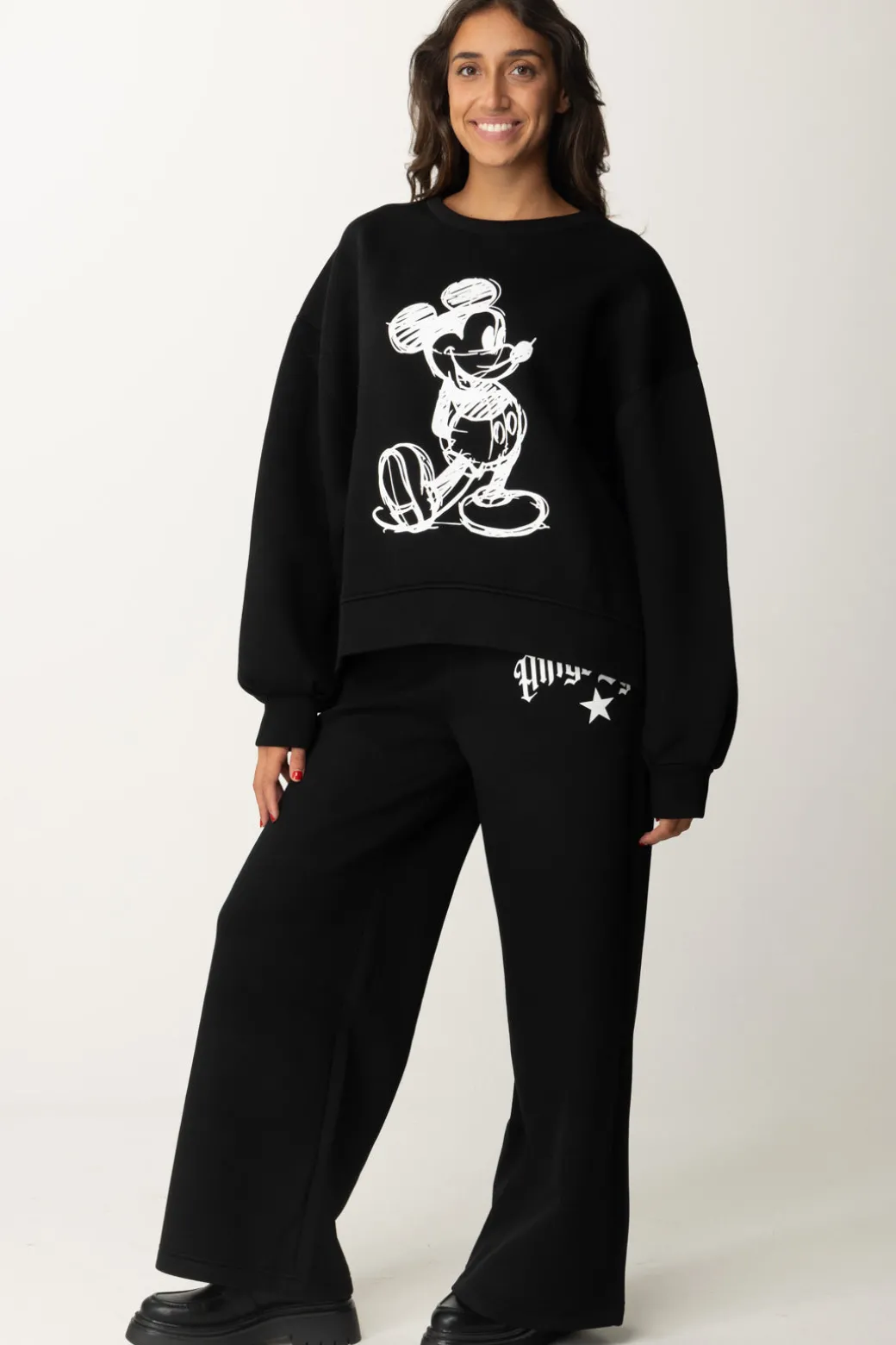 Donna Aniye By Felpa In Neoprene con Stampa Mickey
