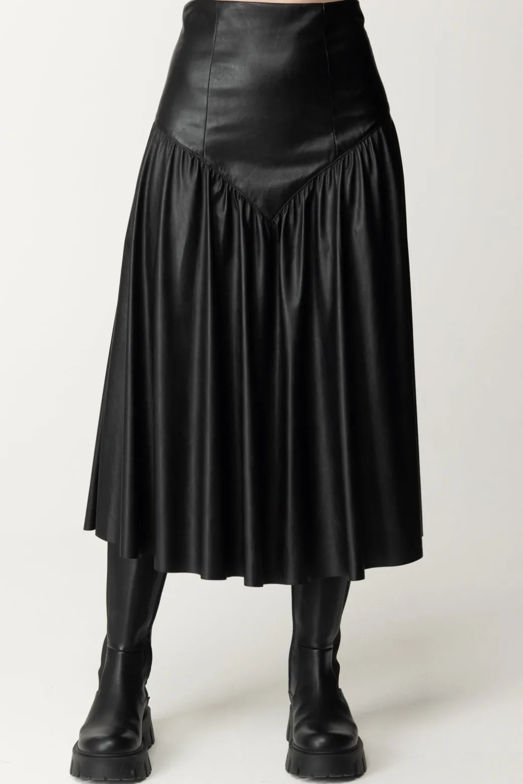 Donna Aniye By Gonna Midi Biba In Ecopelle