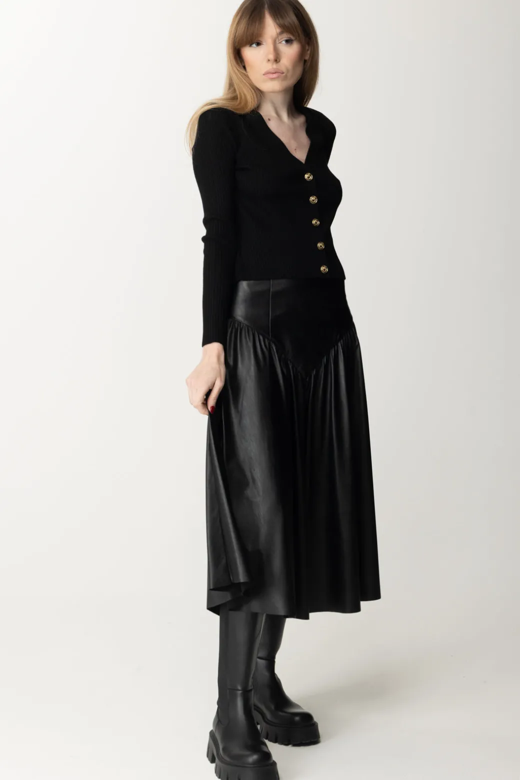 Donna Aniye By Gonna Midi Biba In Ecopelle