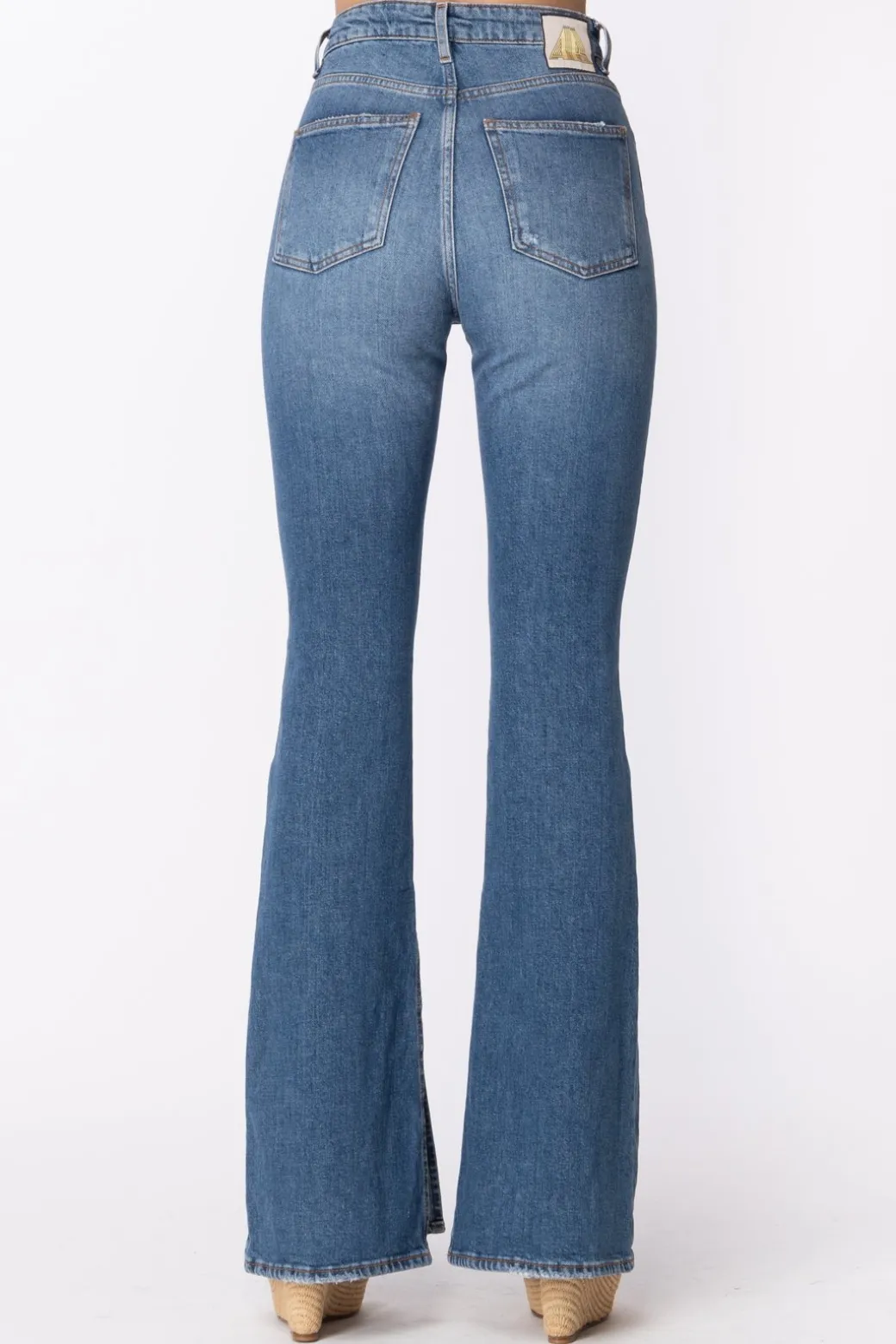 Donna Aniye By Jeans a Zampa Alabama con Orlo Sfrangiato