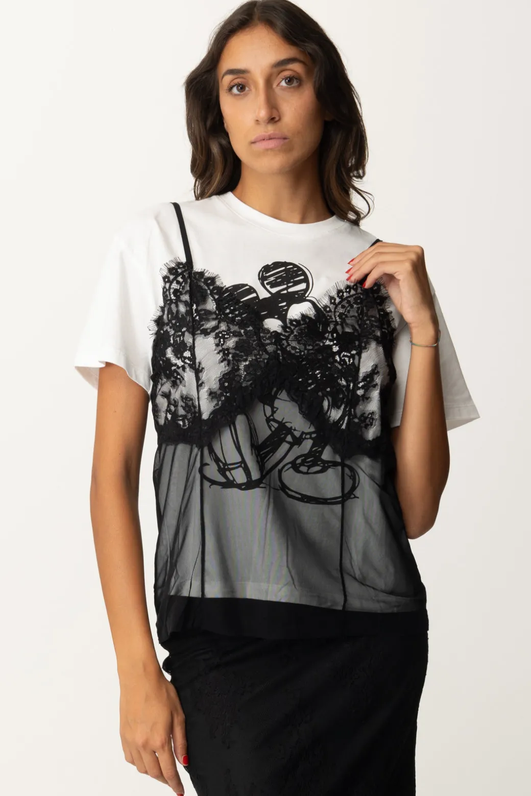 Donna Aniye By Lace Shirt Mickey