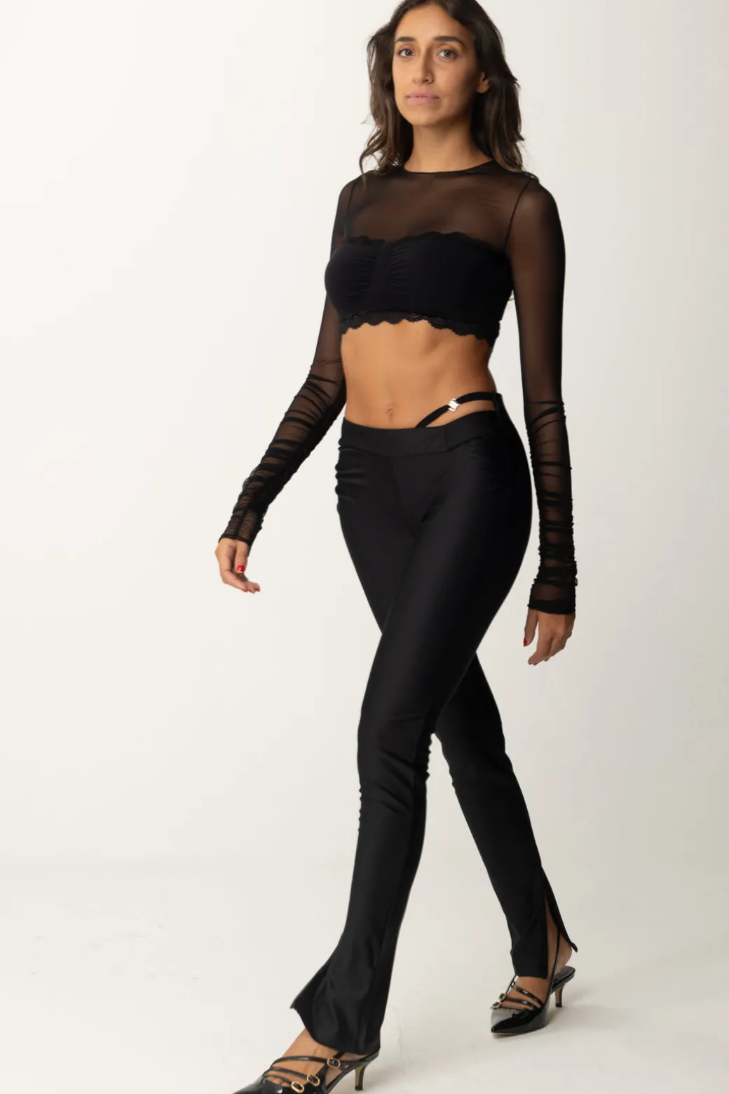 Donna Aniye By Leggings con Cinghetta In Vita Morgan