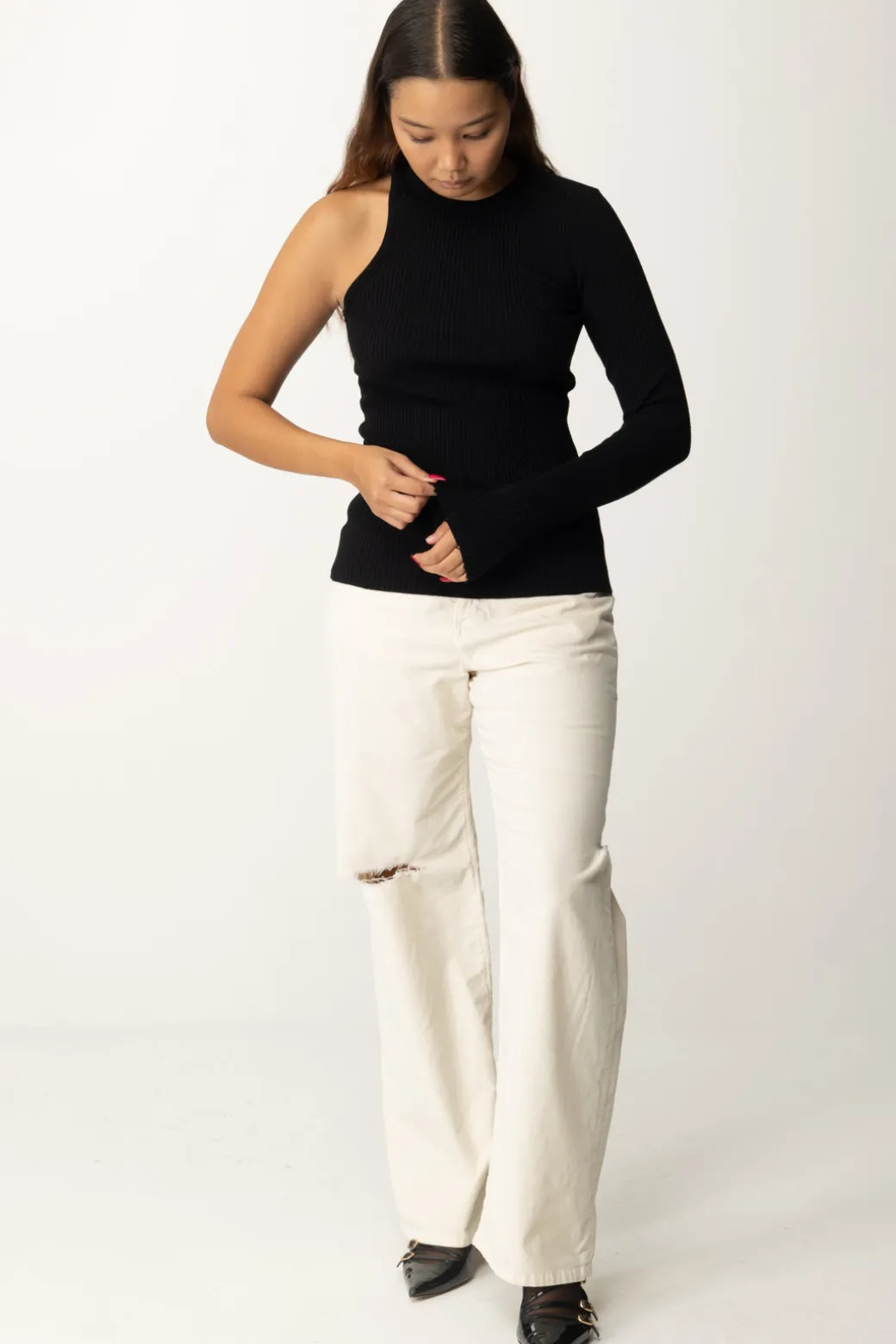 Donna Aniye By Maglia Asimmetrica Thea