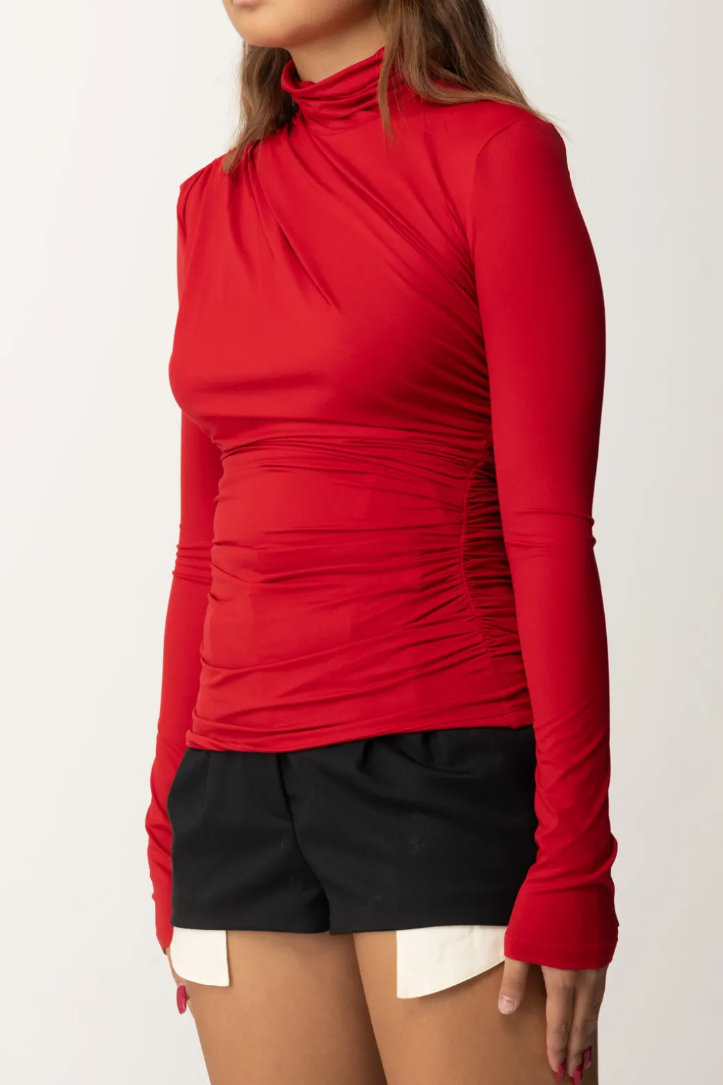 Donna Aniye By Maglia In Jersey con Collo Alto Jett