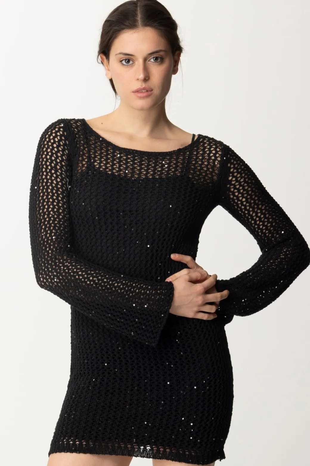 Donna Aniye By Minidress In Maglia con Paillettes Fay