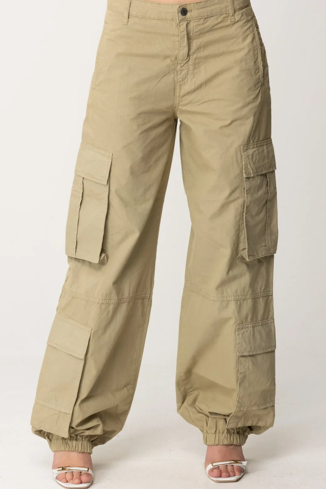 Donna Aniye By Pantaloni Cargo In Tela Pop