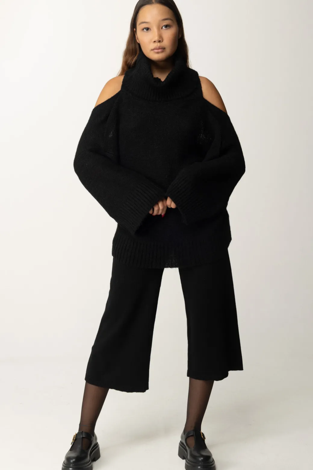 Donna Aniye By Pantaloni Crop In Maglia Lily