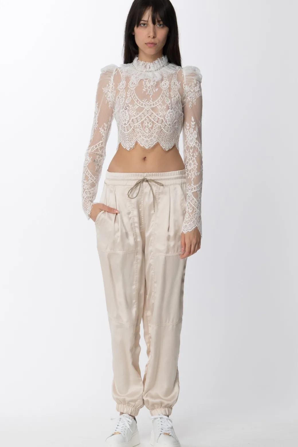Donna Aniye By Pantaloni Mish Jogger In Raso