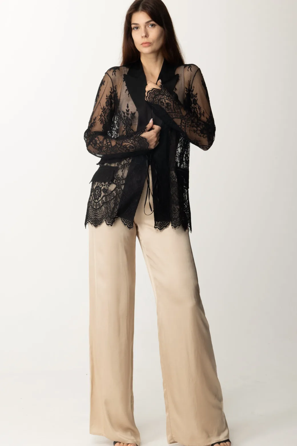 Donna Aniye By Pantaloni Over In Raso Fluido Marys