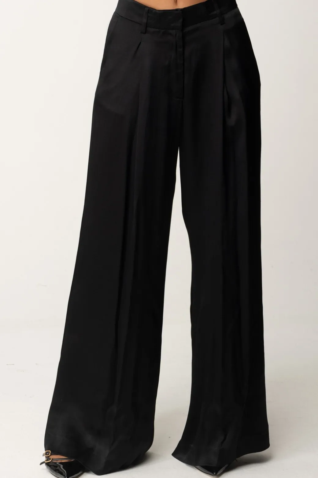 Donna Aniye By Pantaloni Wide-leg In Raso Jodie