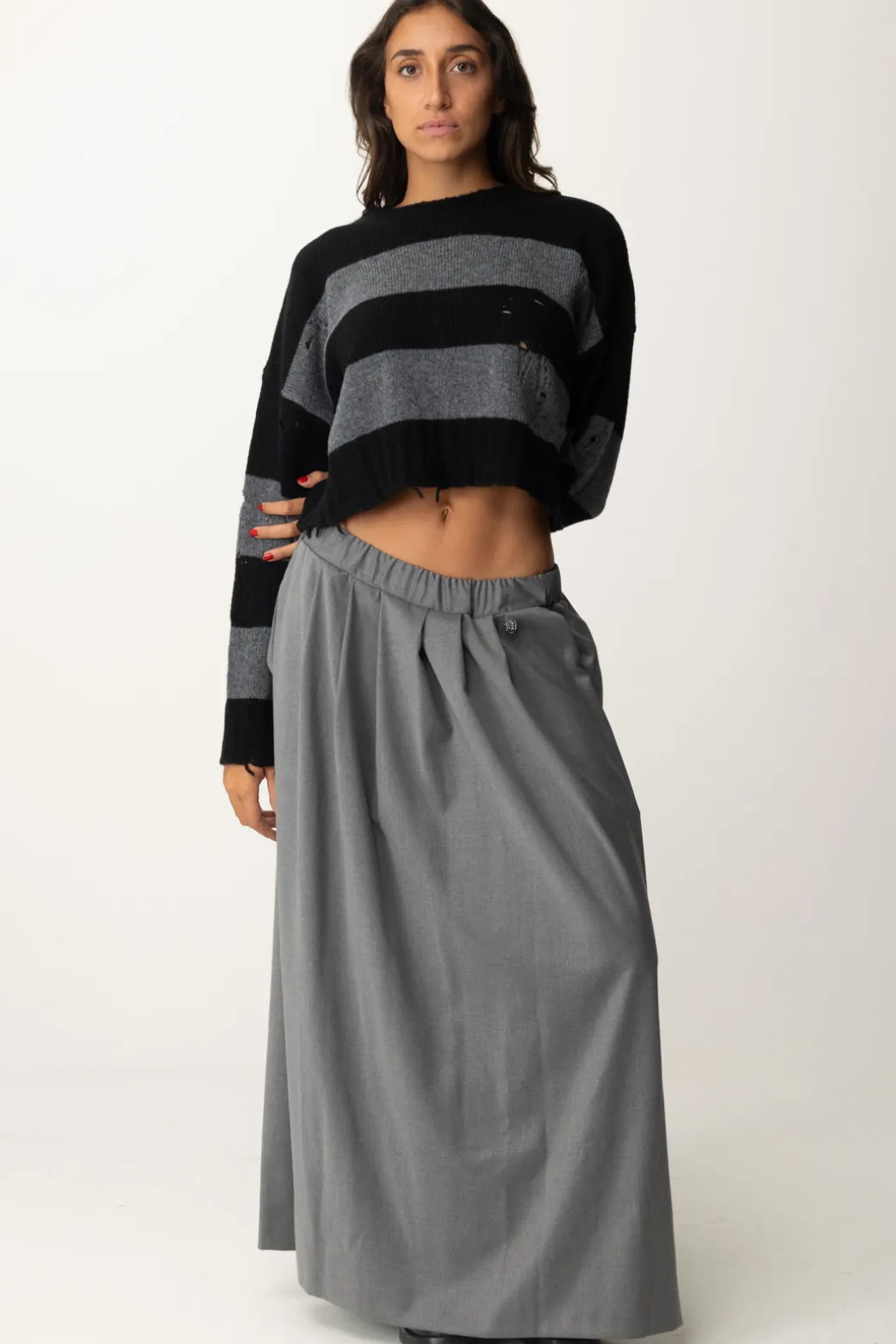 Donna Aniye By Pullover Crop Courtney