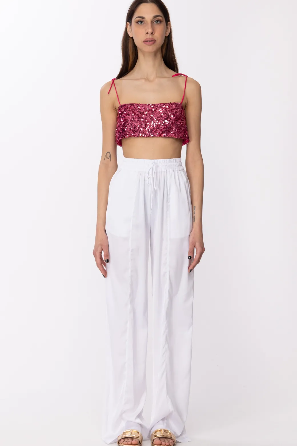 Donna Aniye By Top Corto Full Paillettes