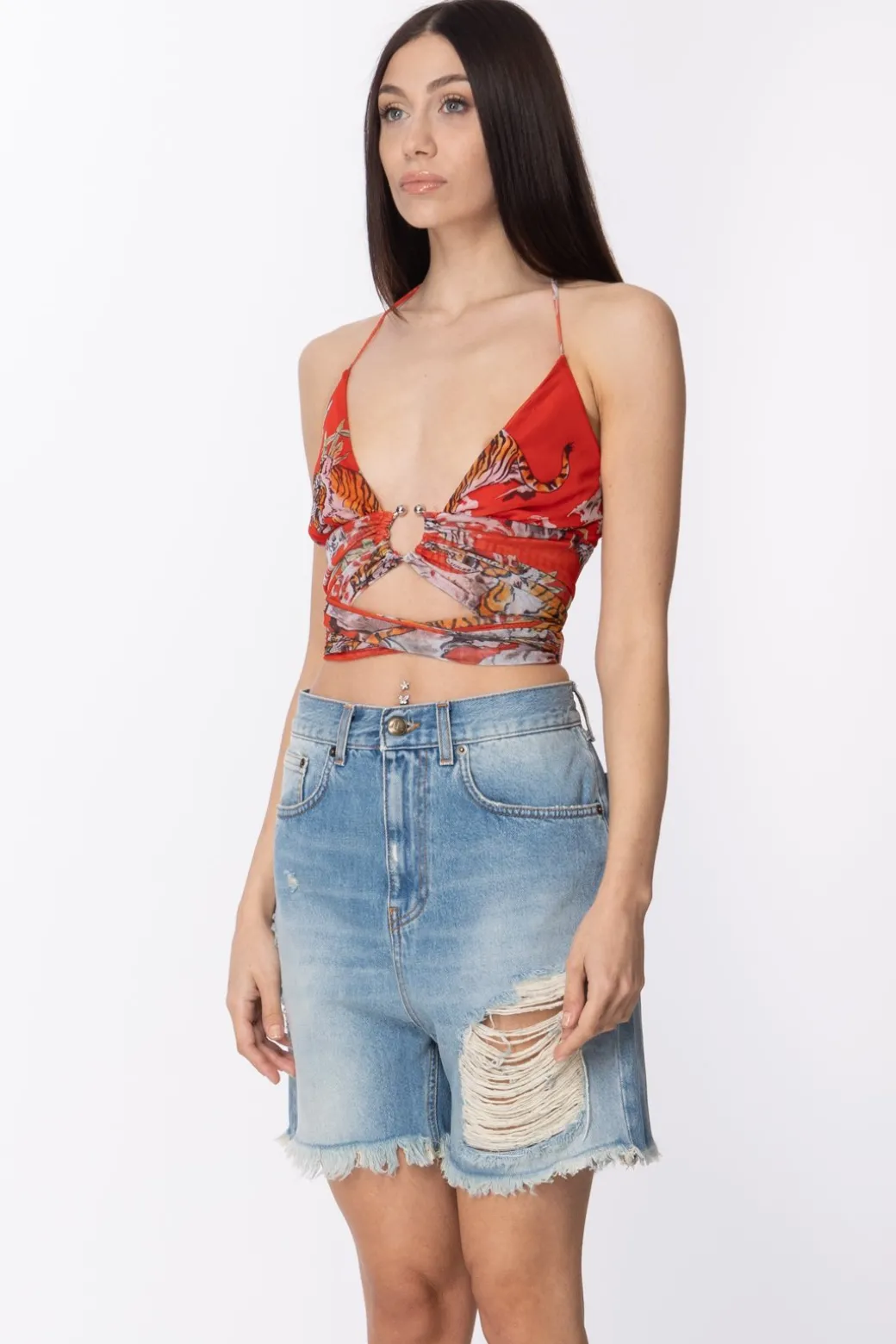 Donna Aniye By Top In Tulle Mizzy Annodato In Vita