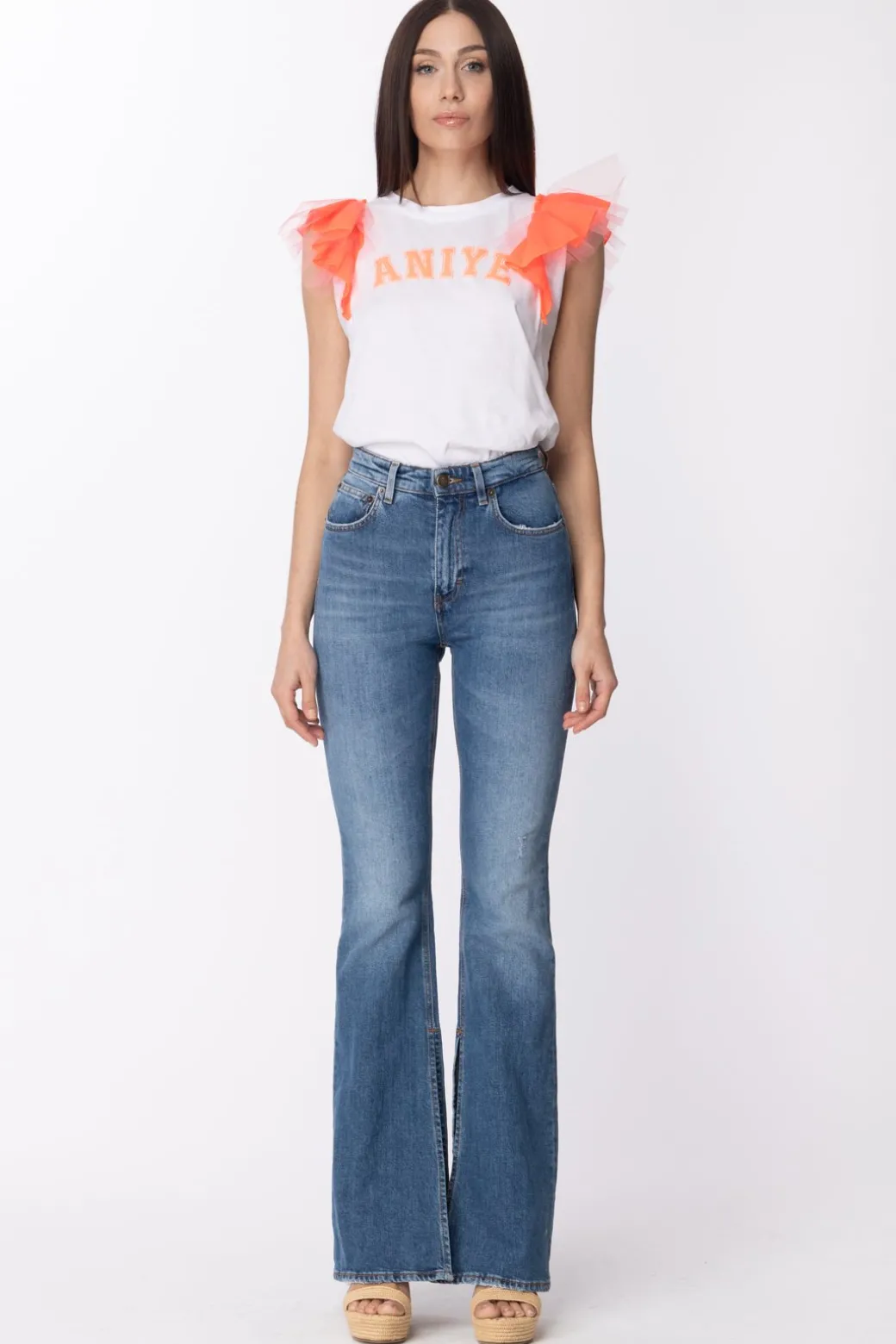 Donna Aniye By Tshirt Wings con Volant