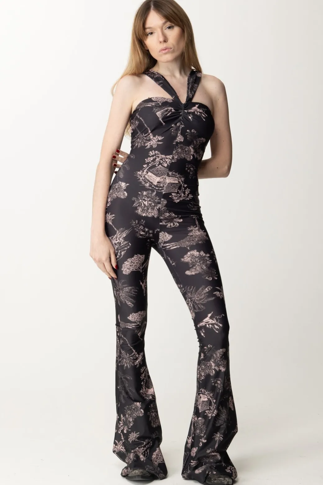 Donna Aniye By Tuta Lunga Iry con Stampa Hawaii