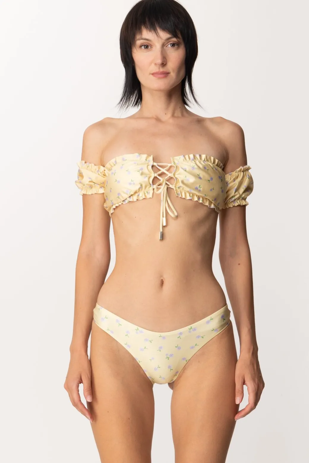 Donna Ardoel Bikini a Microfiori con Manichetta Delma