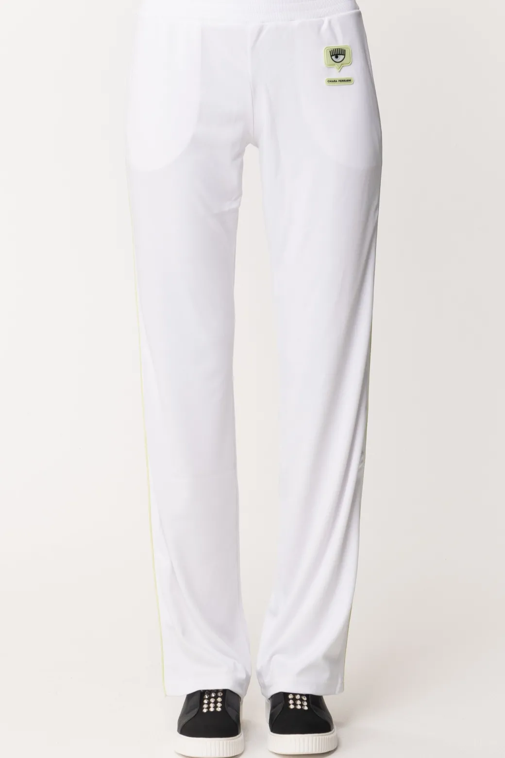 Donna Chiara Ferragni Pantaloni Jogging Dritti con Logo