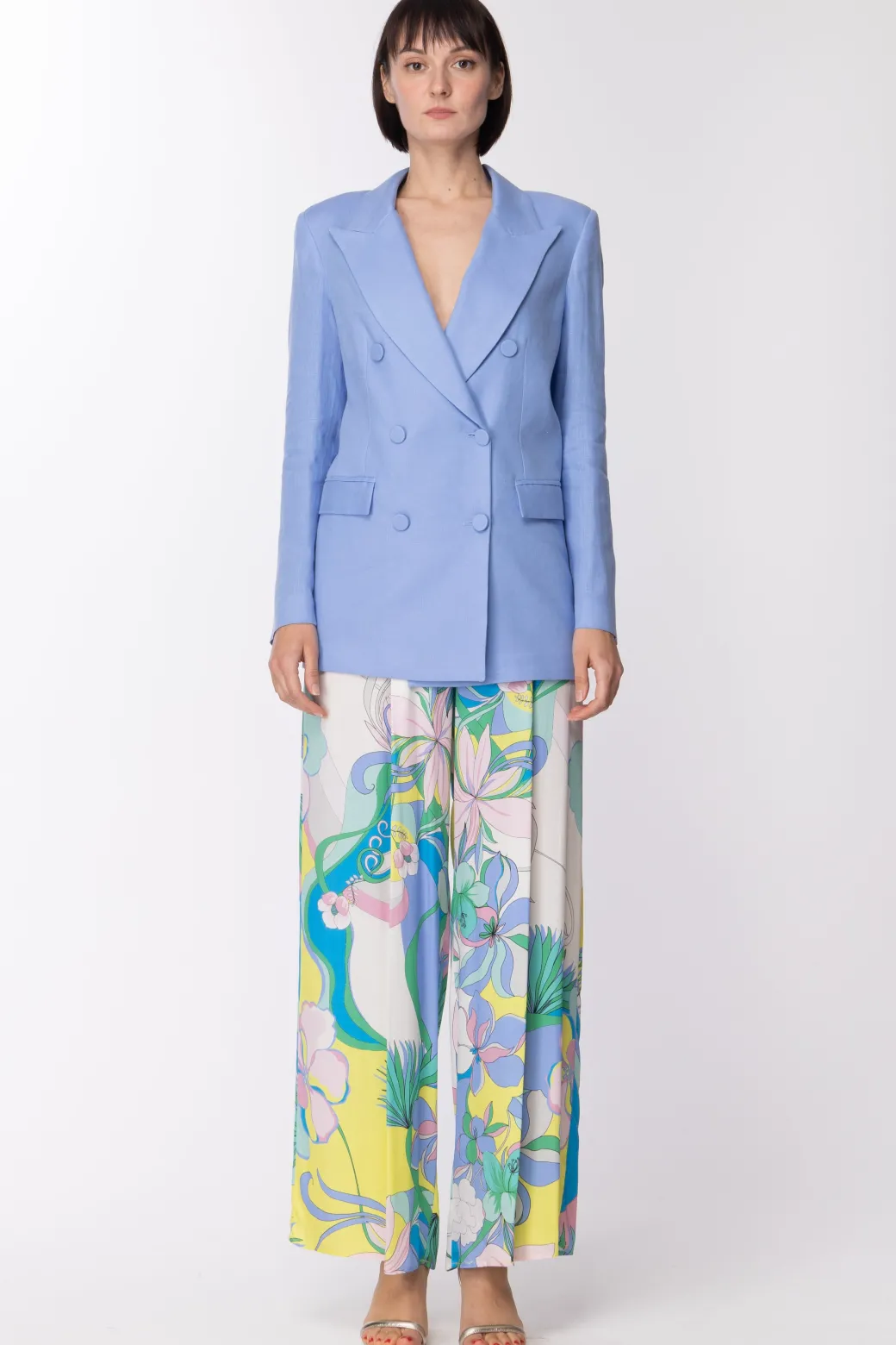 Donna Dramèe Pantaloni Palazzo con
