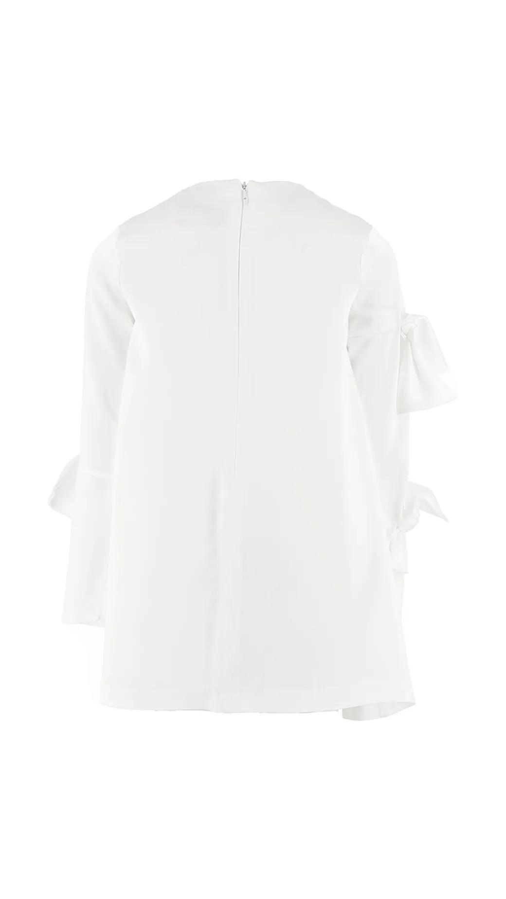 Elisabetta Franchi Bambina Abito In Crepe Satin con Fiocchi