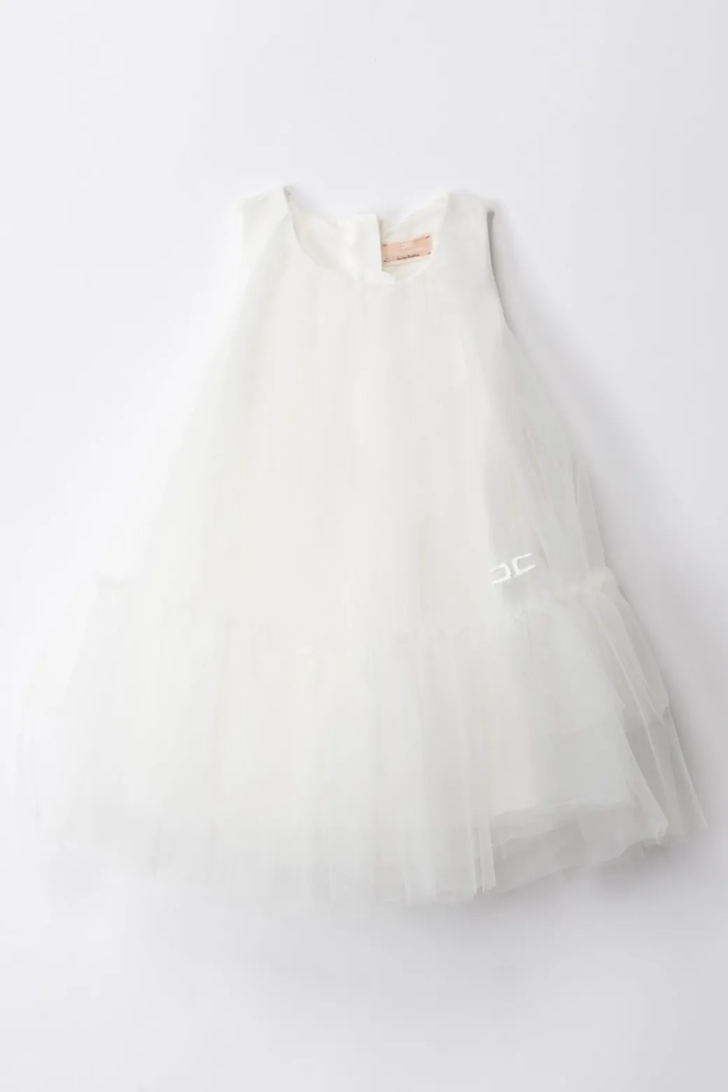 Elisabetta Franchi Bambina Abito In Tulle con Balza