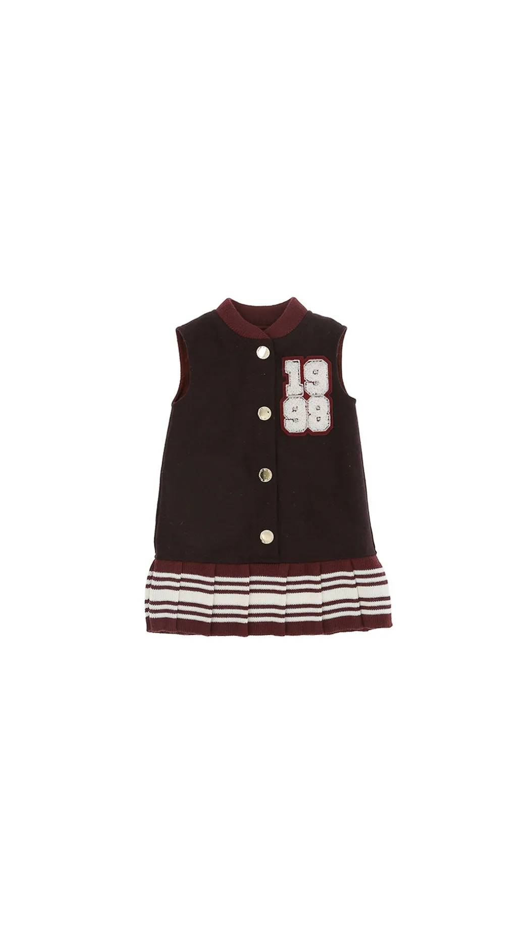 Elisabetta Franchi Bambina Abito Scamiciato con Patch 1998