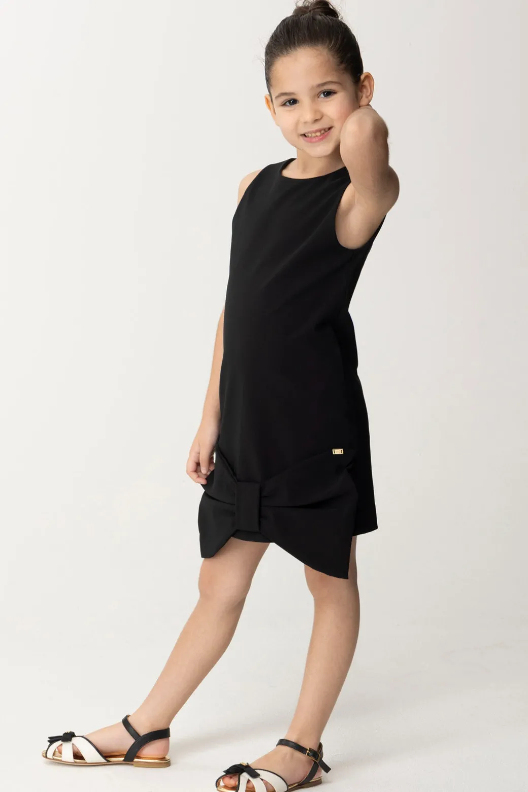 Elisabetta Franchi Bambina Abito Tubino con Maxi Fiocco