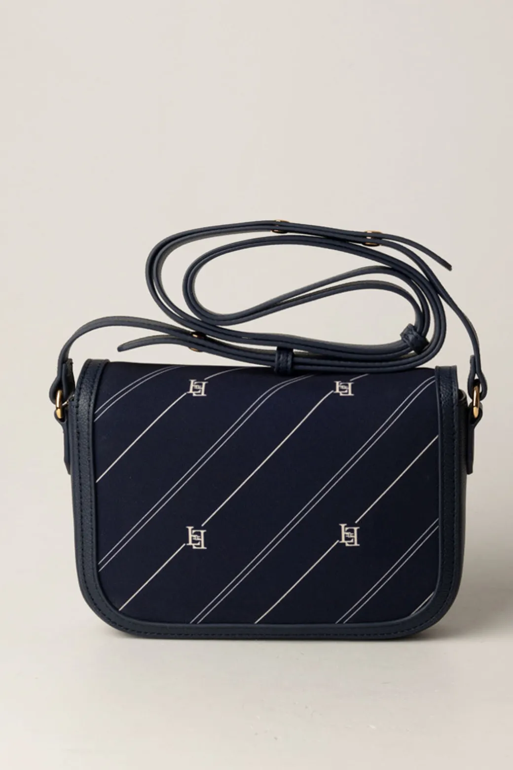 Elisabetta Franchi Bambina Borsa a Tracolla con Stampa Righe