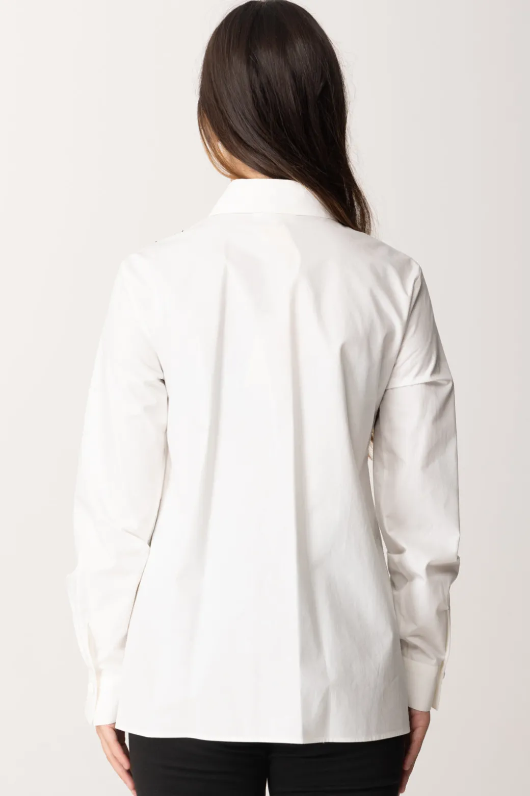 Elisabetta Franchi Bambina Camicia con Inserto Bustino In Pizzo