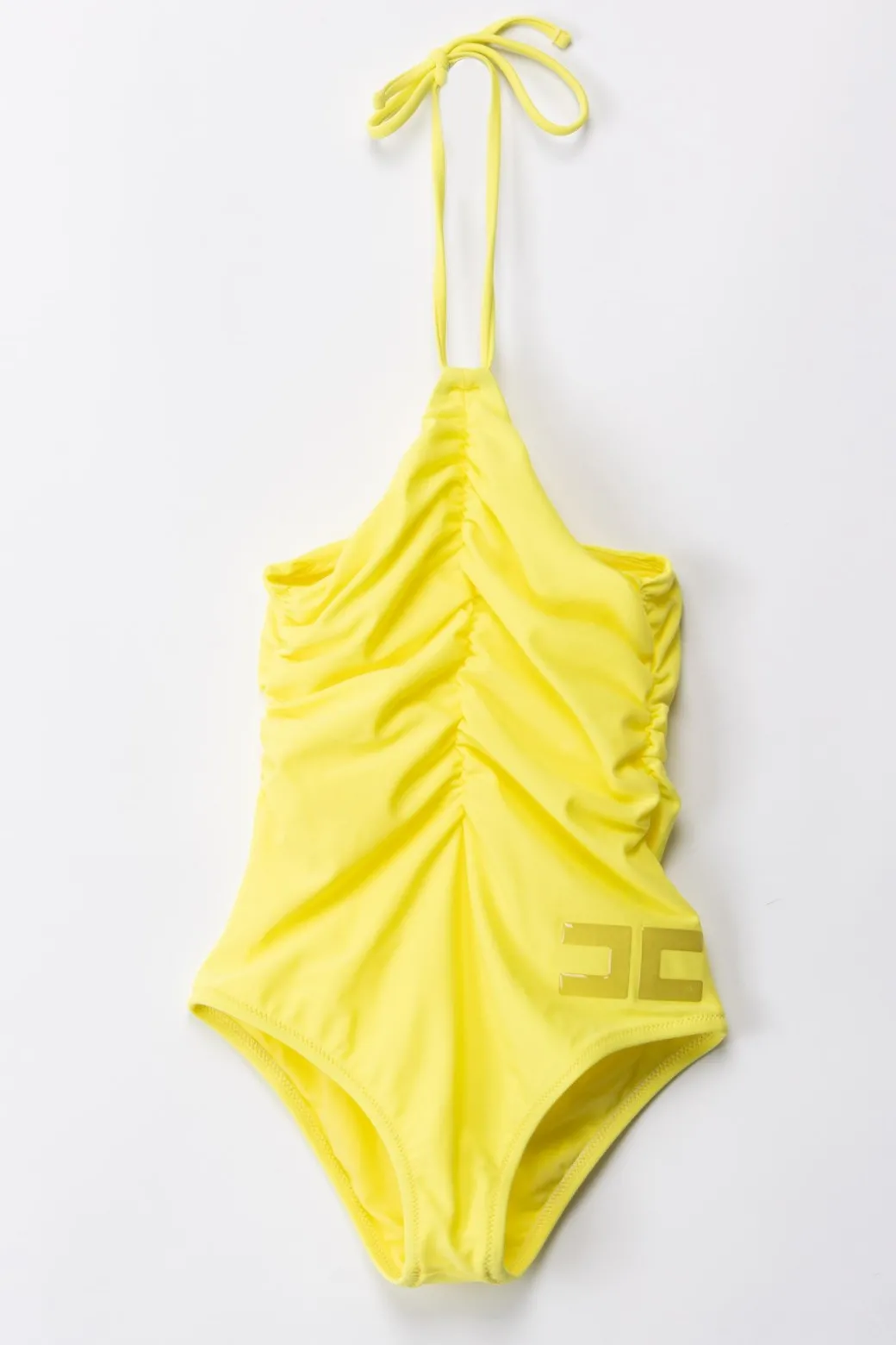 Elisabetta Franchi Bambina Costume Da Bagno Intero con Arricciature