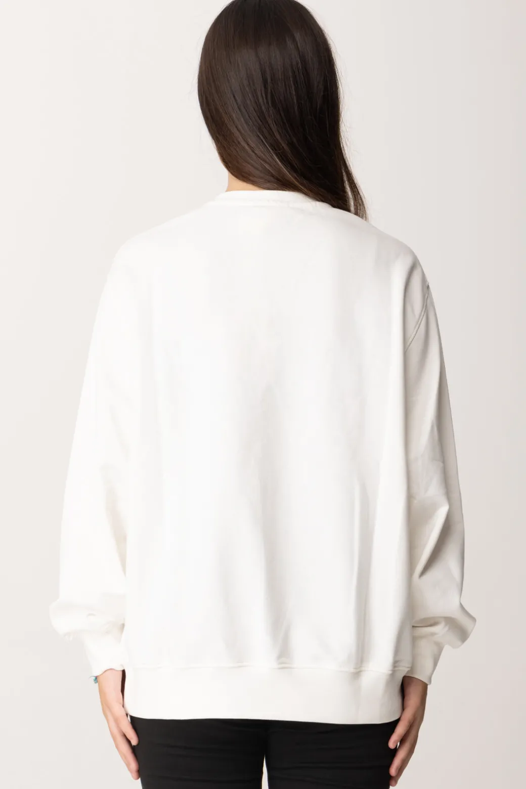 Elisabetta Franchi Bambina Felpa Over con Ricamo Logo