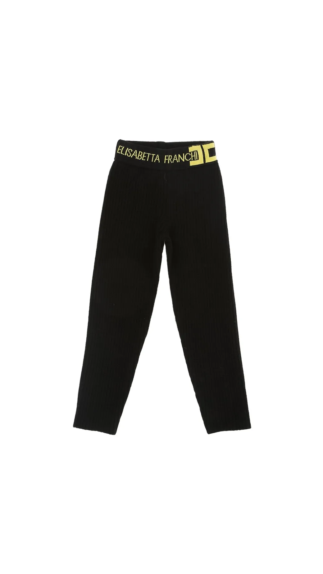 Elisabetta Franchi Bambina Leggings In Viscosa con Logo In Vita