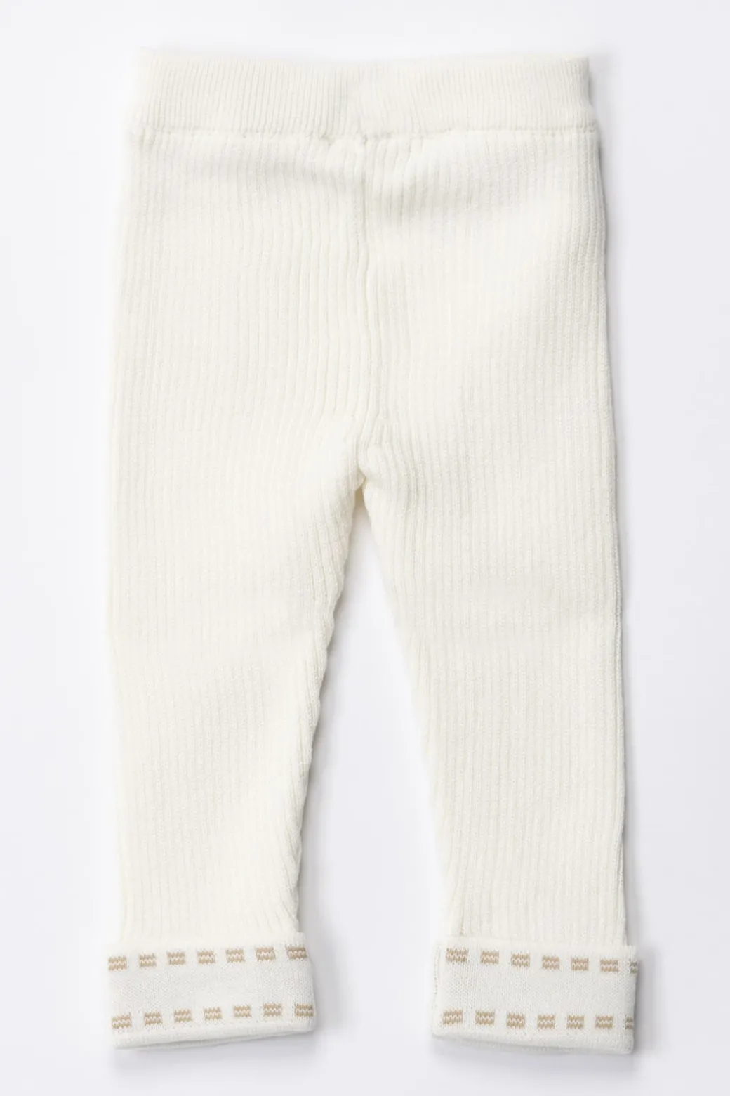 Elisabetta Franchi Bambina Leggings Tricot con Ricamo Logo