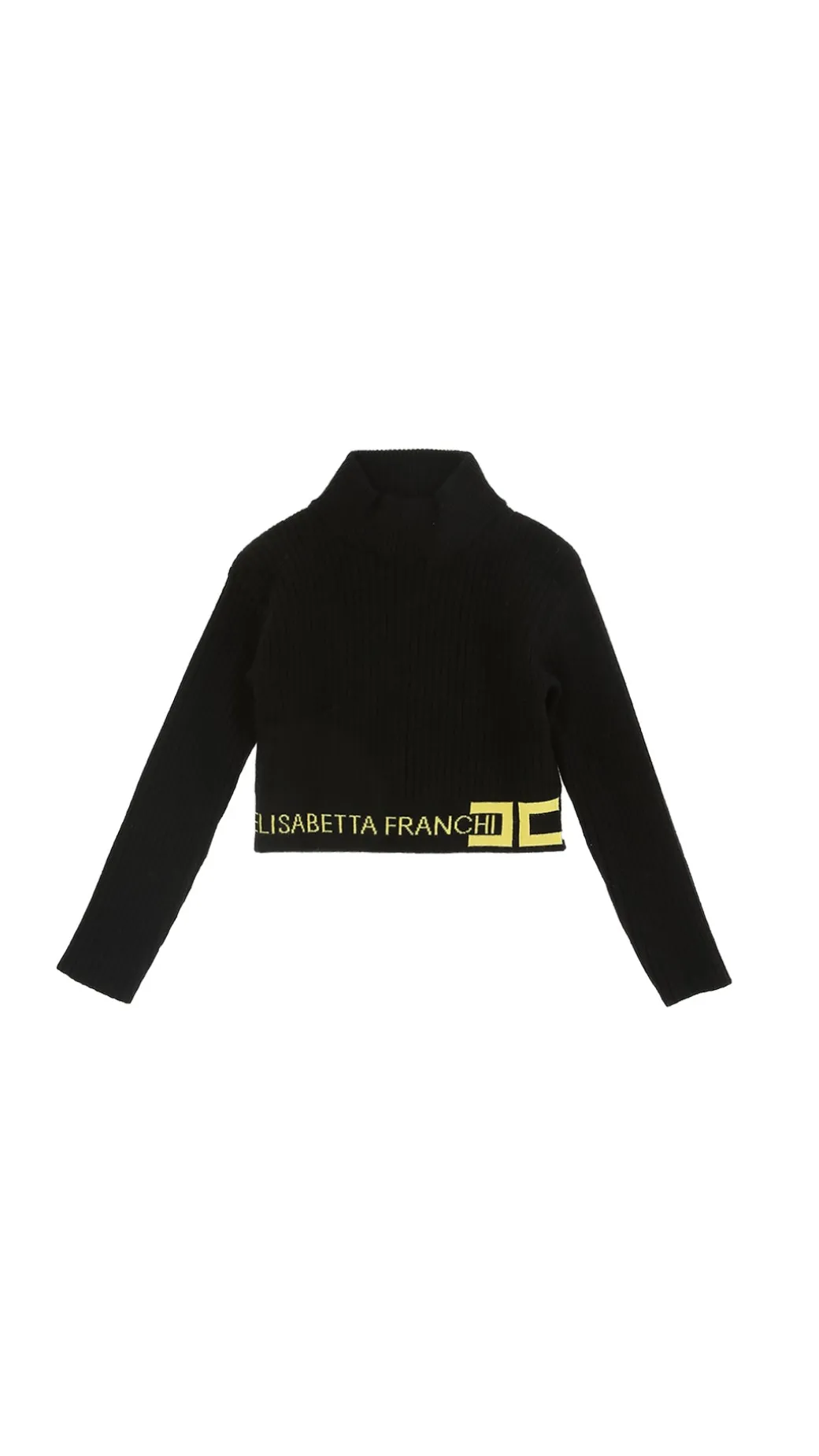 Elisabetta Franchi Bambina Maglia Corpino con Collo Dolcevita