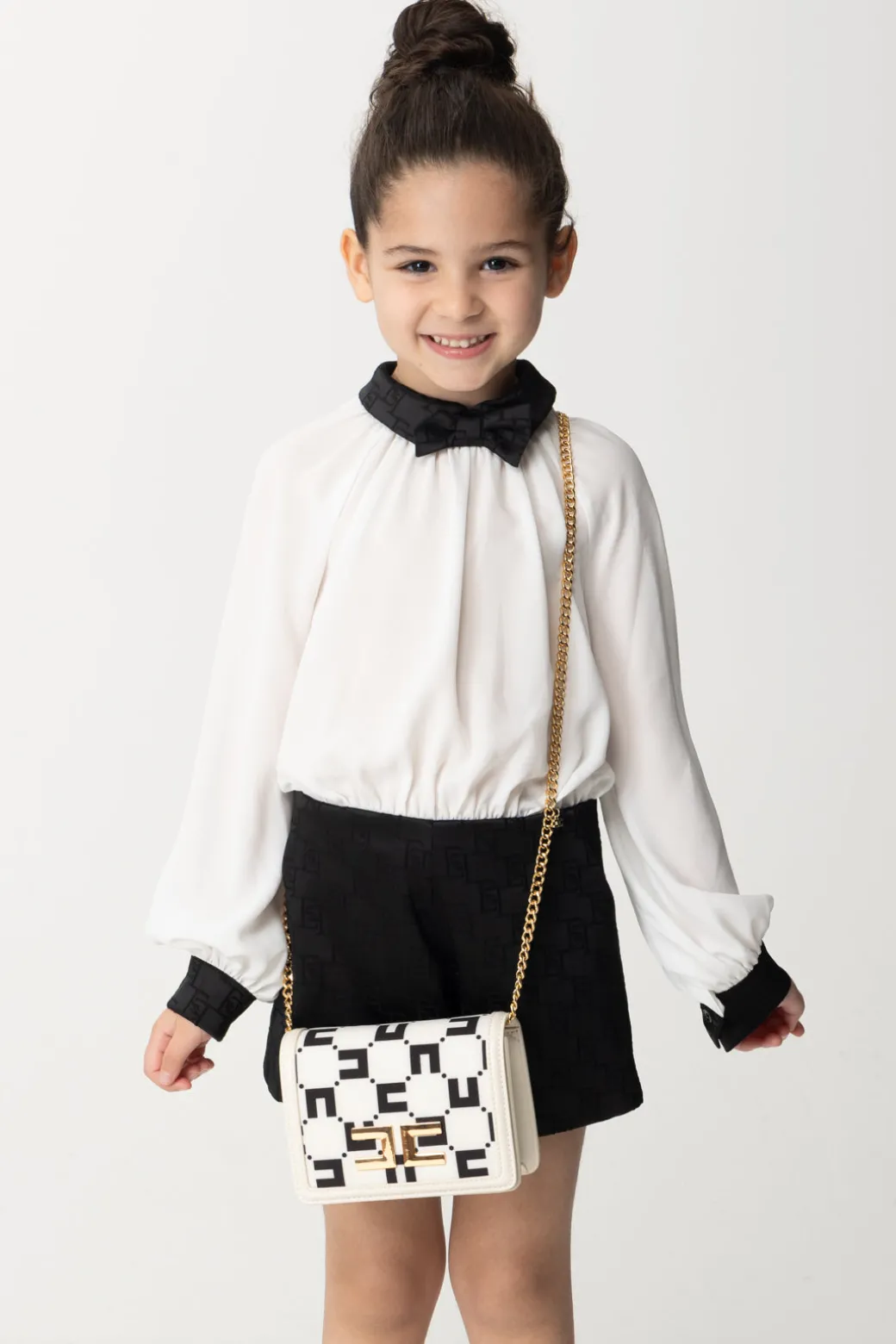 Elisabetta Franchi Bambina Mini Tracolla con Logo