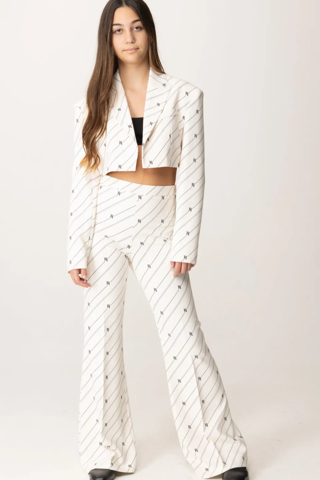 Elisabetta Franchi Bambina Outfit Completo Giacca e Pantalone