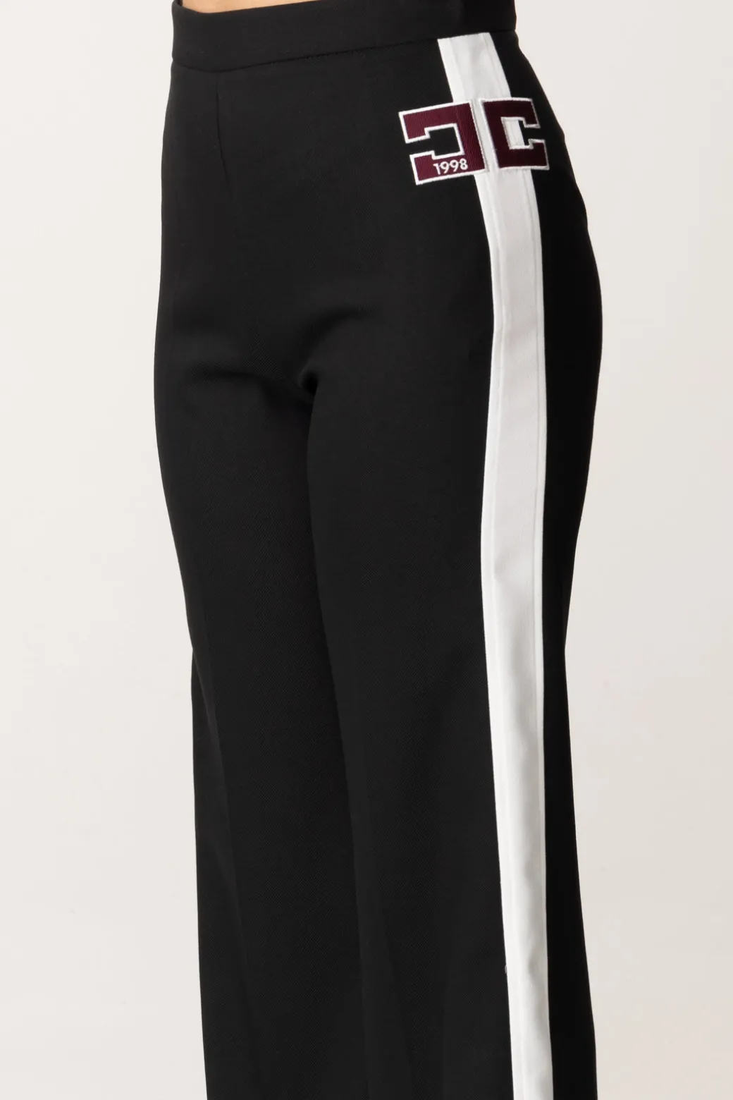 Elisabetta Franchi Bambina Pantalone con Bande Laterali e Logo