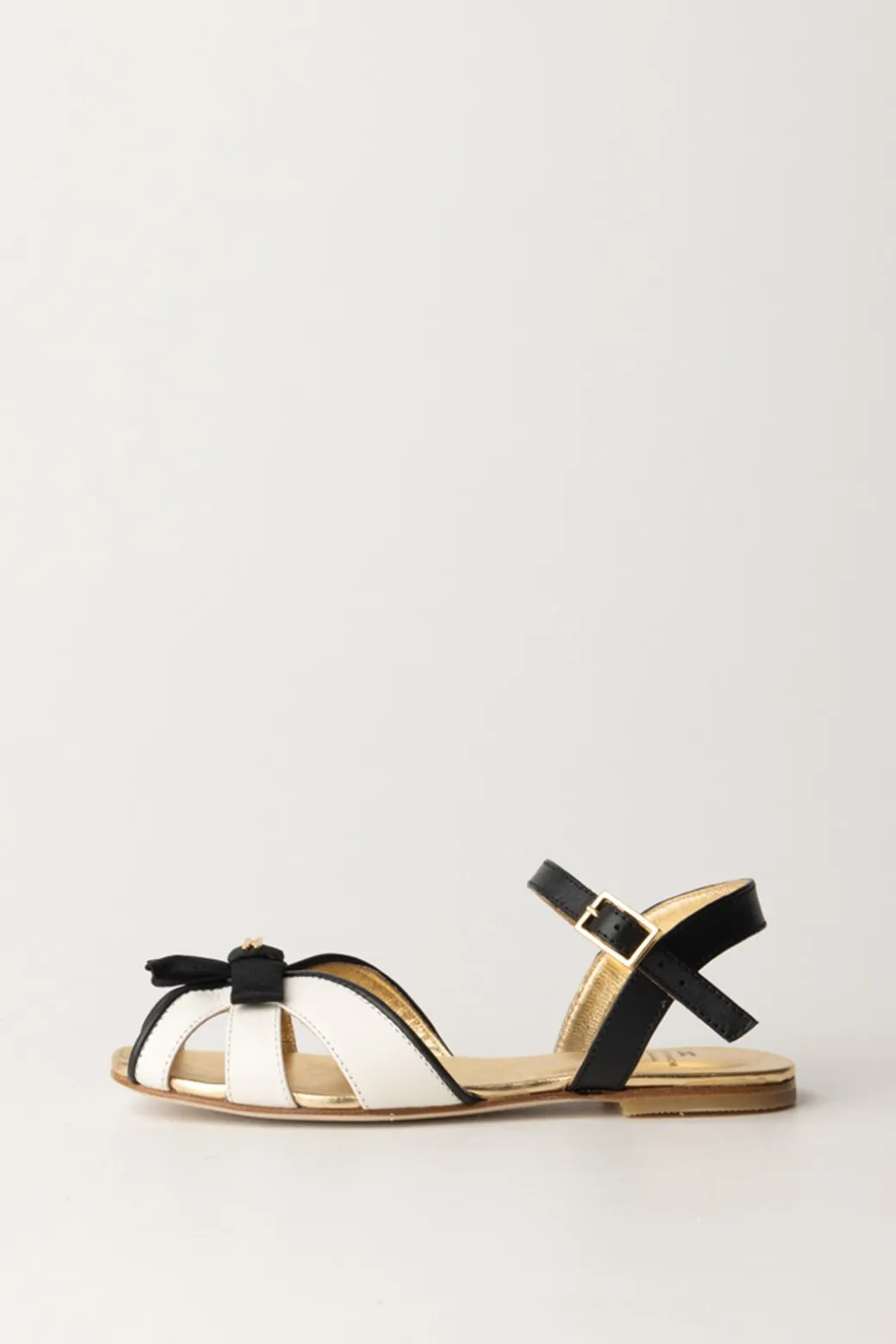 Elisabetta Franchi Bambina Sandali Flat con Fiocchetto