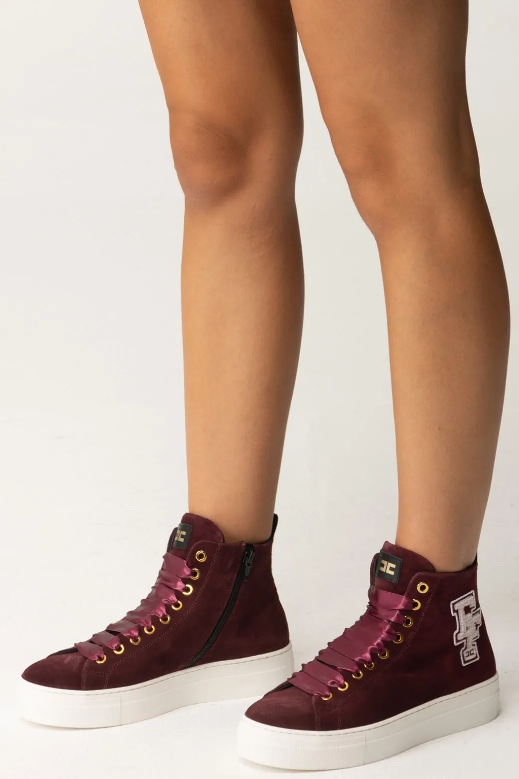 Elisabetta Franchi Bambina Sneaker Alte Scamosciate