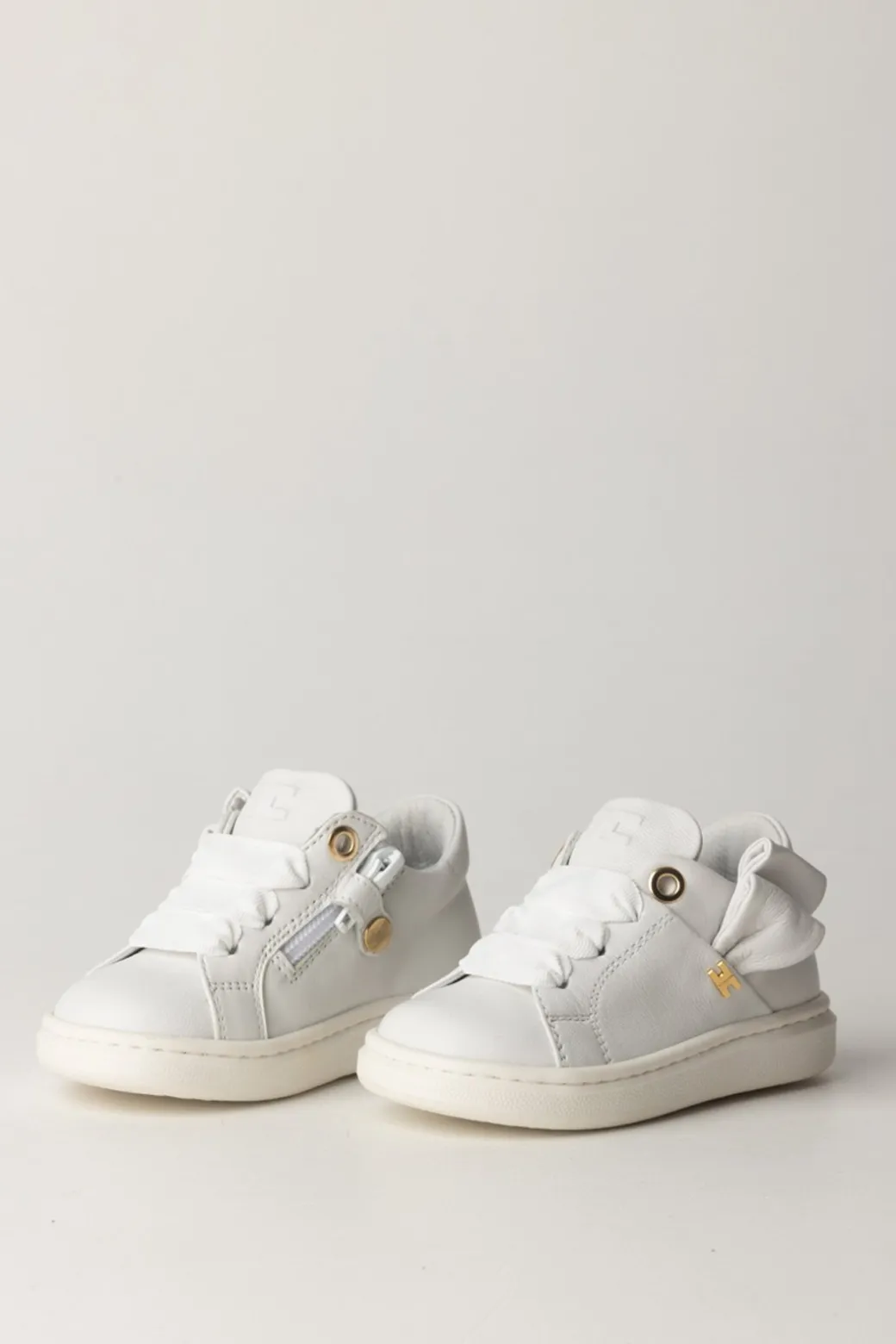 Elisabetta Franchi Bambina Sneakers Chiusura Zip e Bottoncino