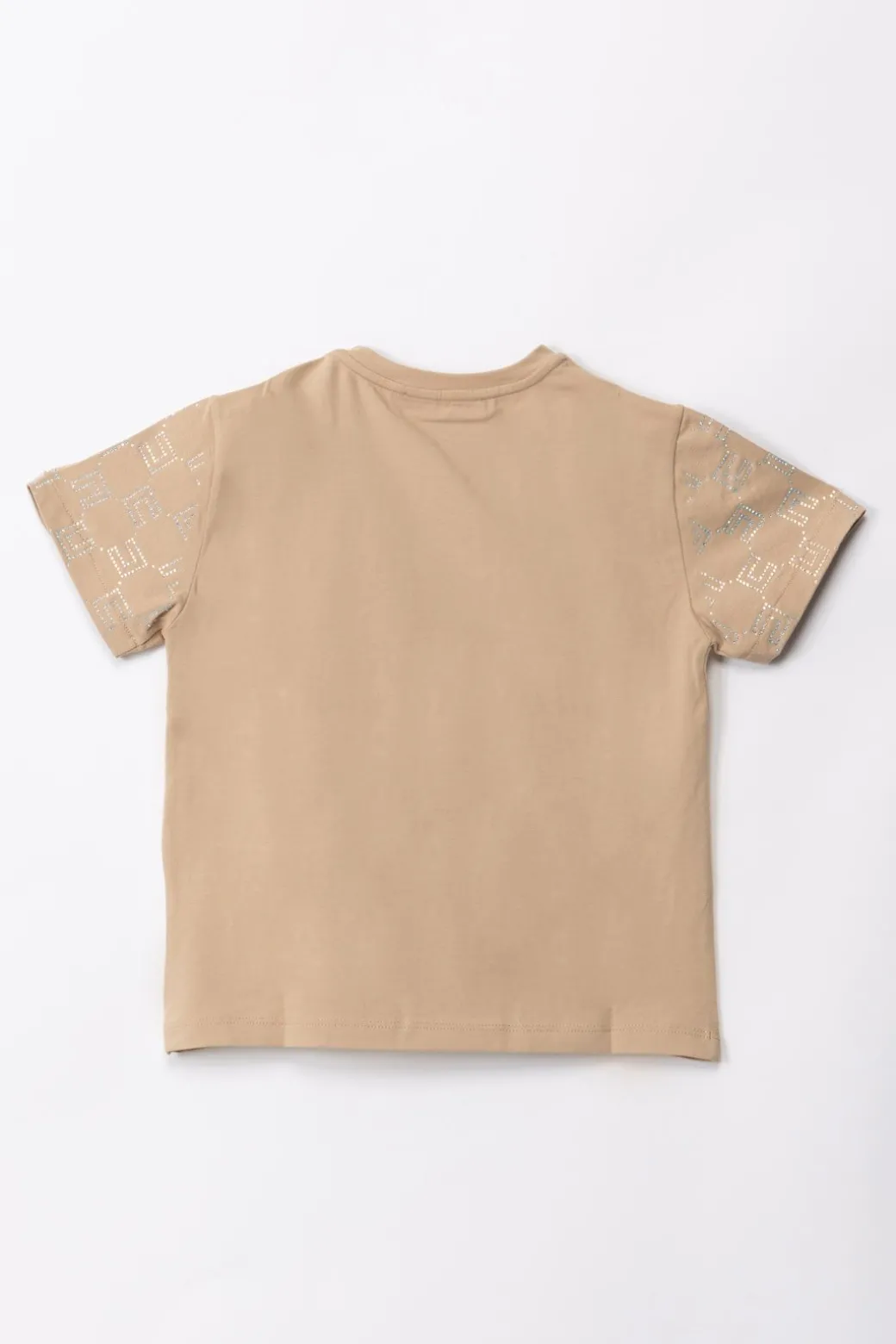 Elisabetta Franchi Bambina T-shirt con Pattern Logo In Strass