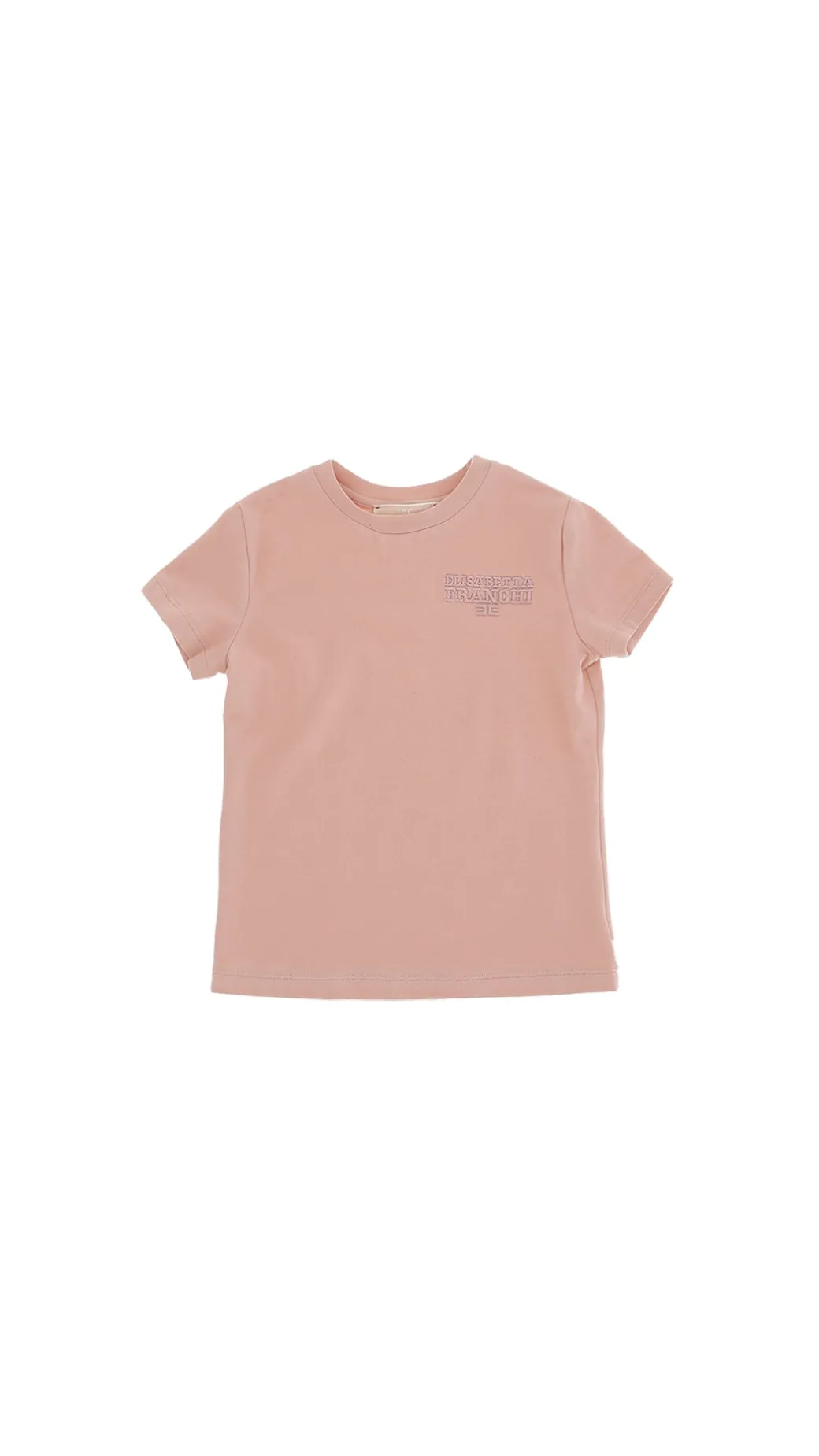 Elisabetta Franchi Bambina T-shirt con Ricamo Logo a Filo