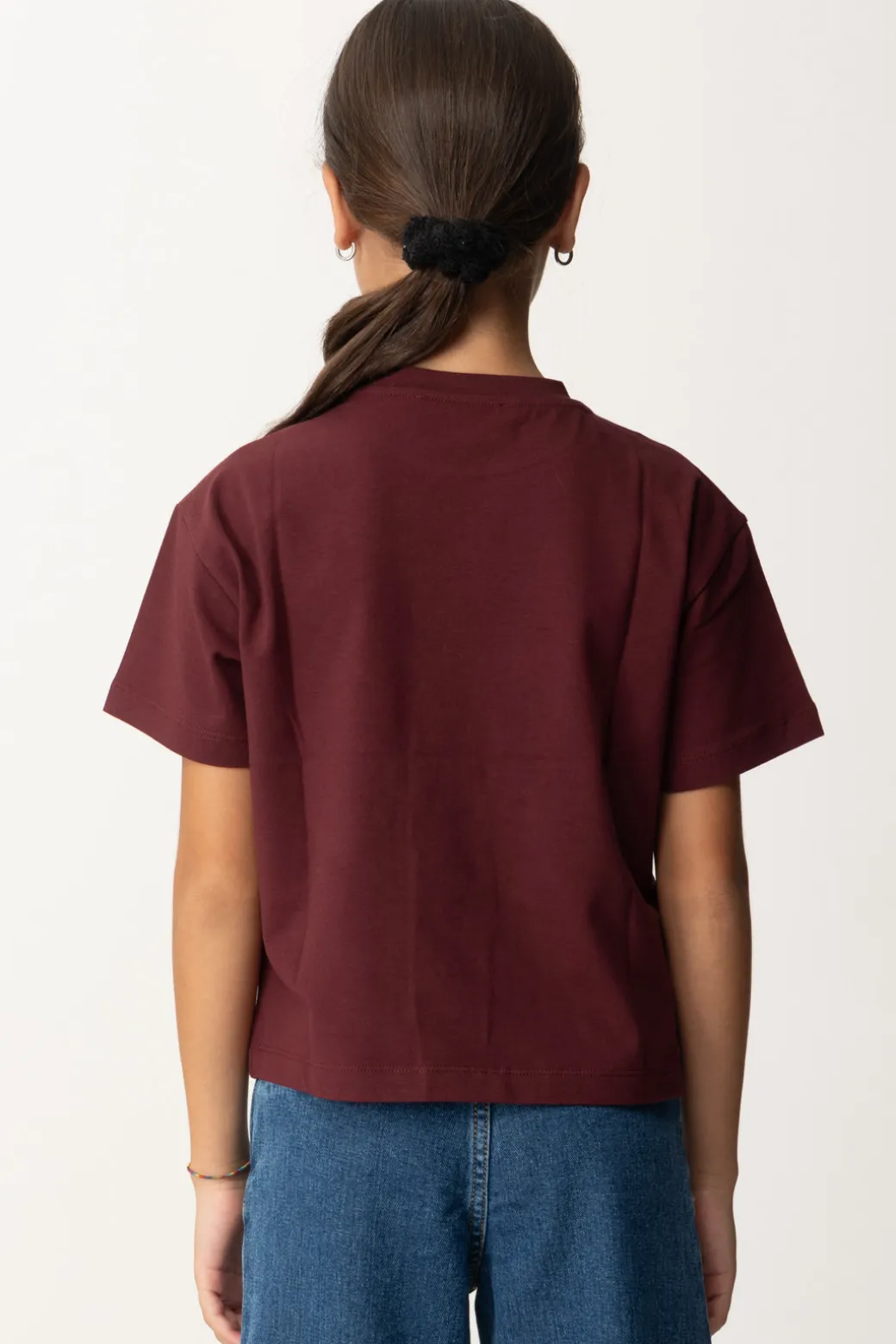 Elisabetta Franchi Bambina T-shirt con Stampa Logo e Lettering
