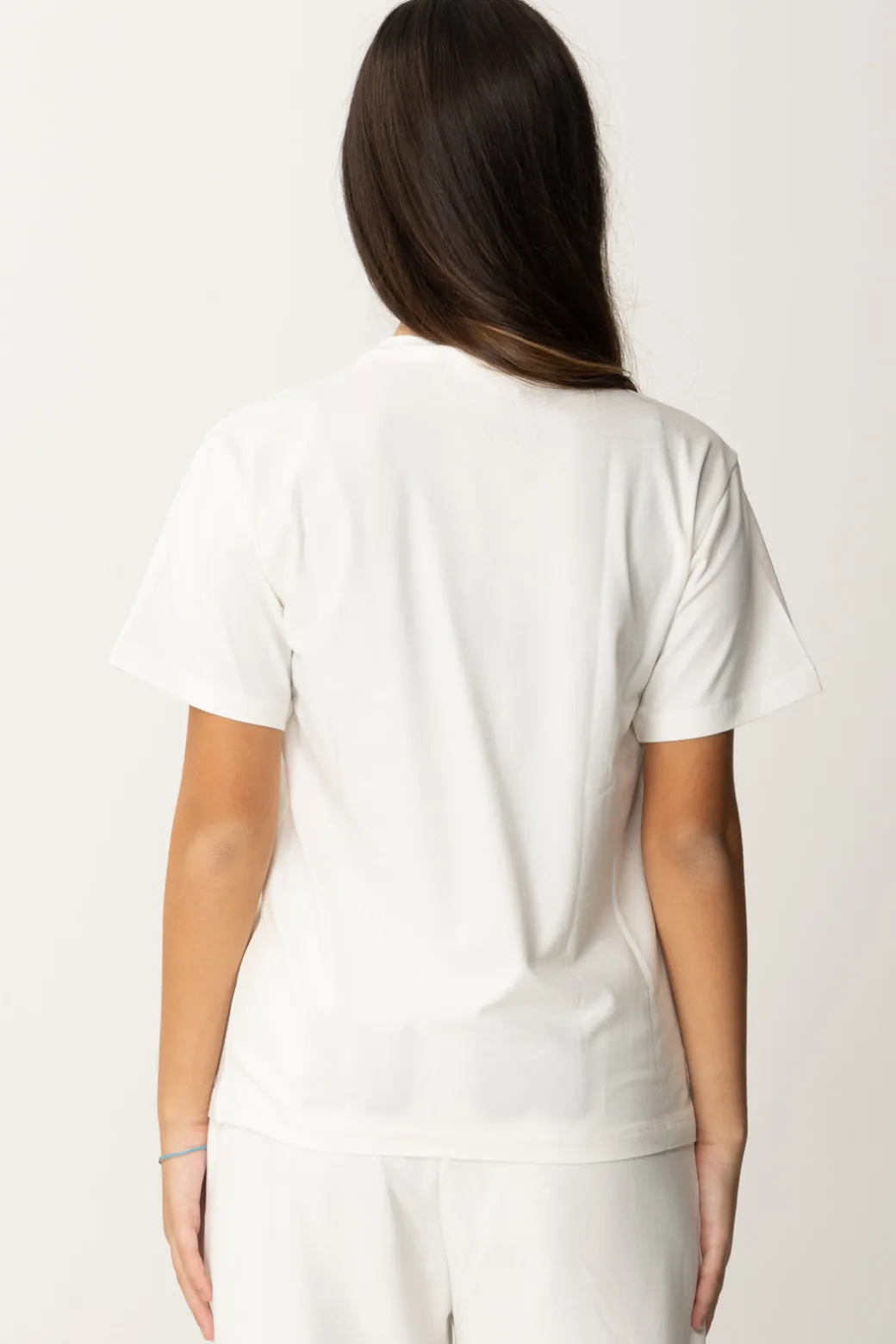 Elisabetta Franchi Bambina T-shirt con Stampa "special Series" e Placchetta
