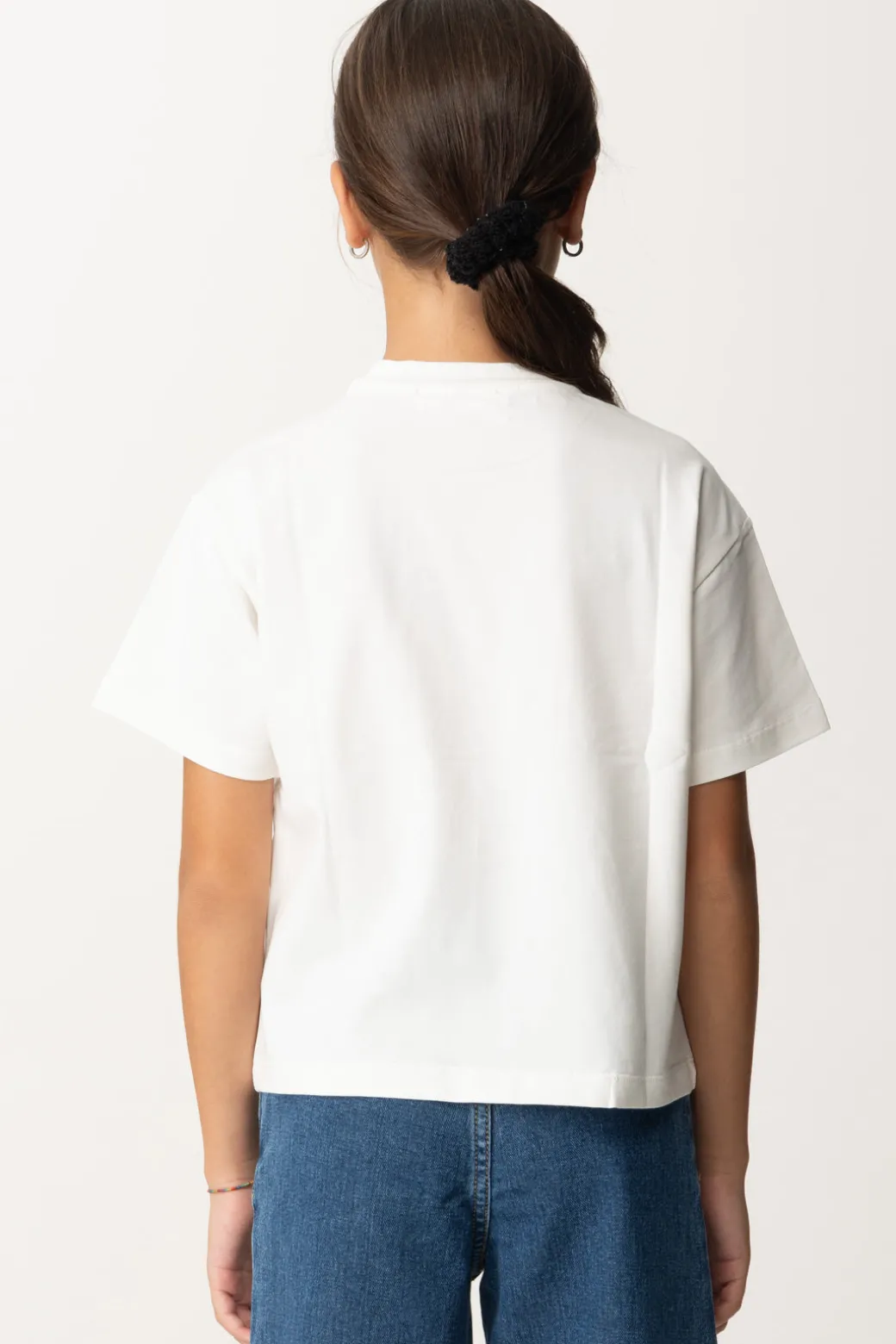 Elisabetta Franchi Bambina T-shirt con Toppa "1998"