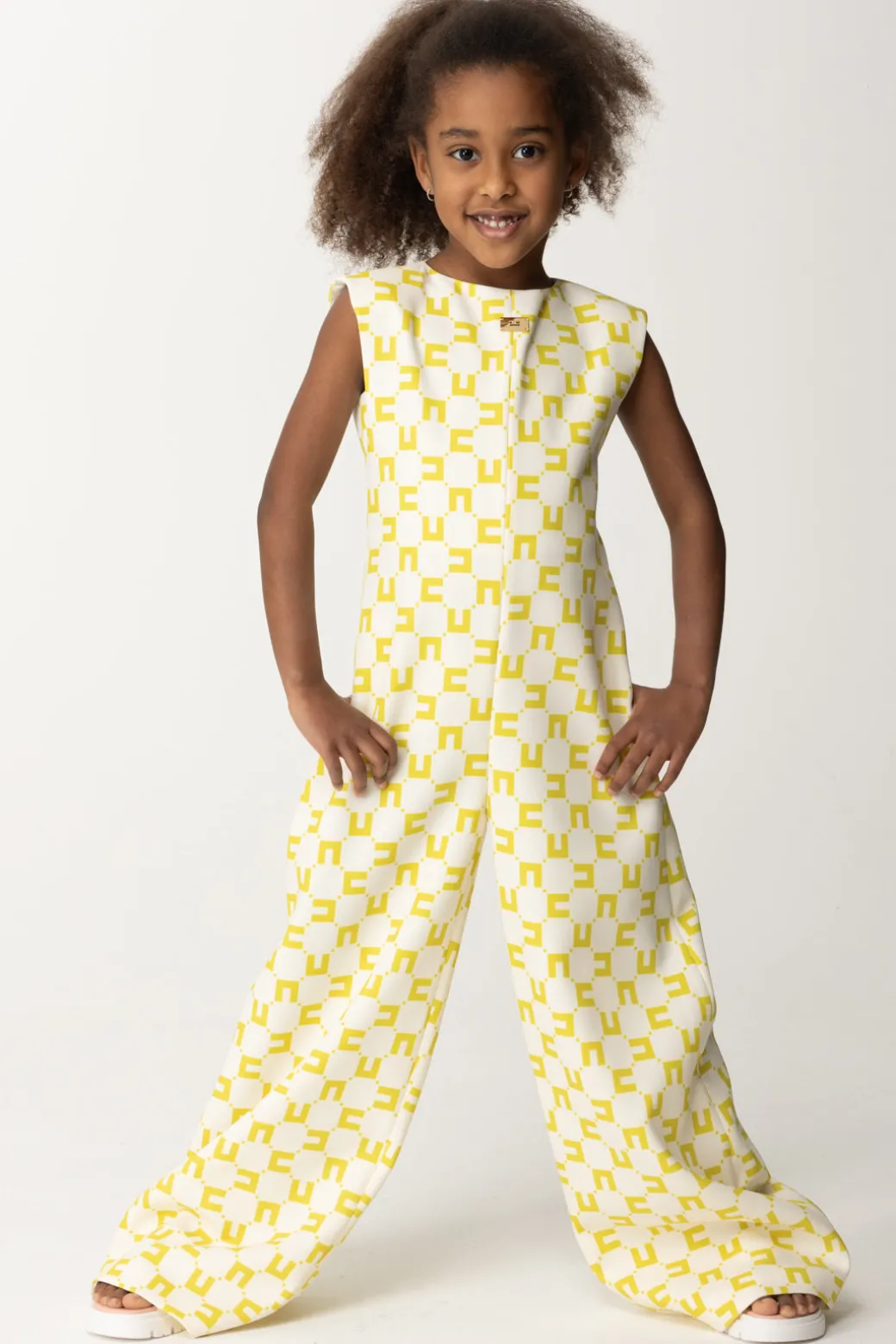 Elisabetta Franchi Bambina Tuta con Logo All-over