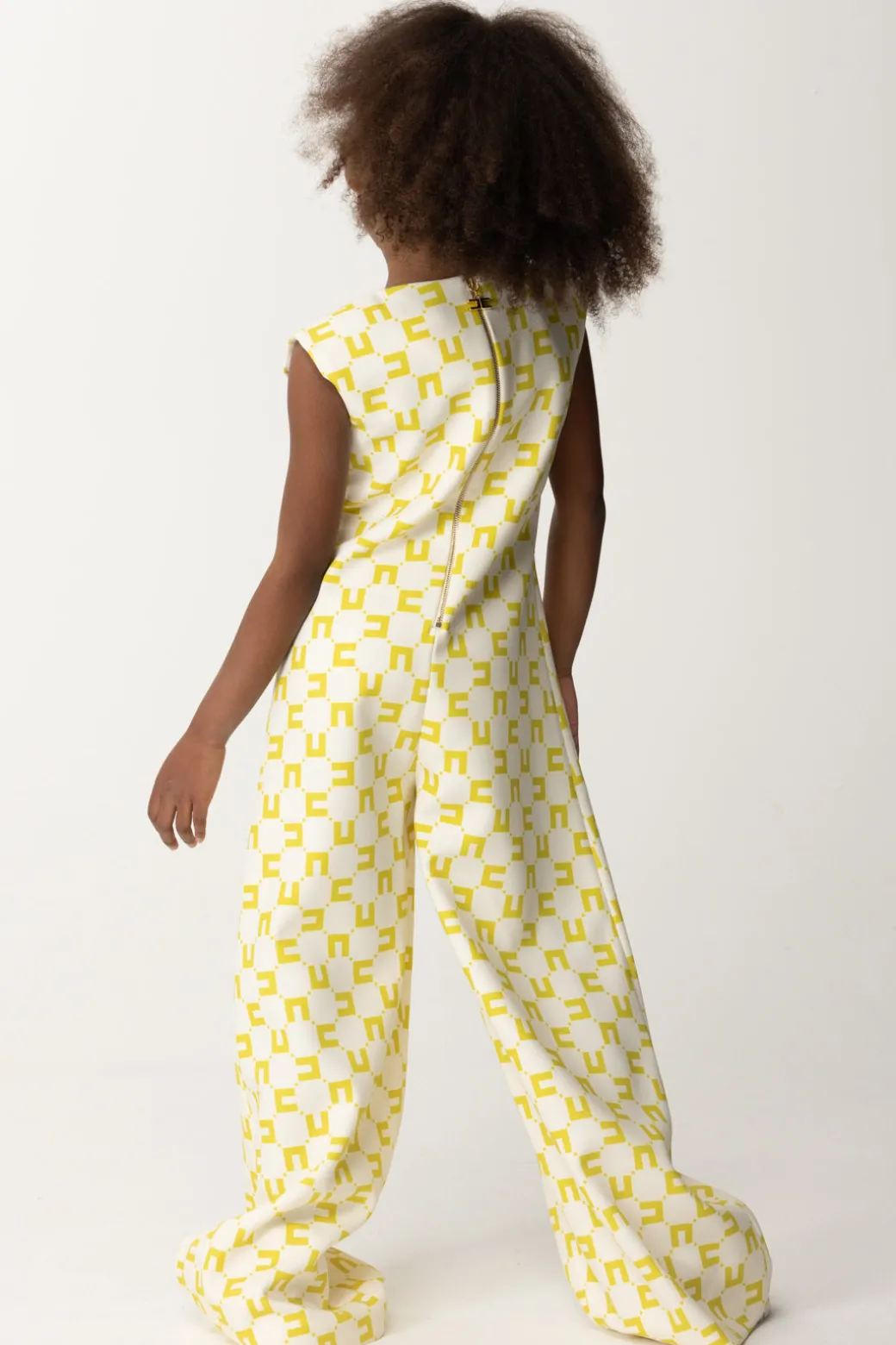 Elisabetta Franchi Bambina Tuta con Logo All-over